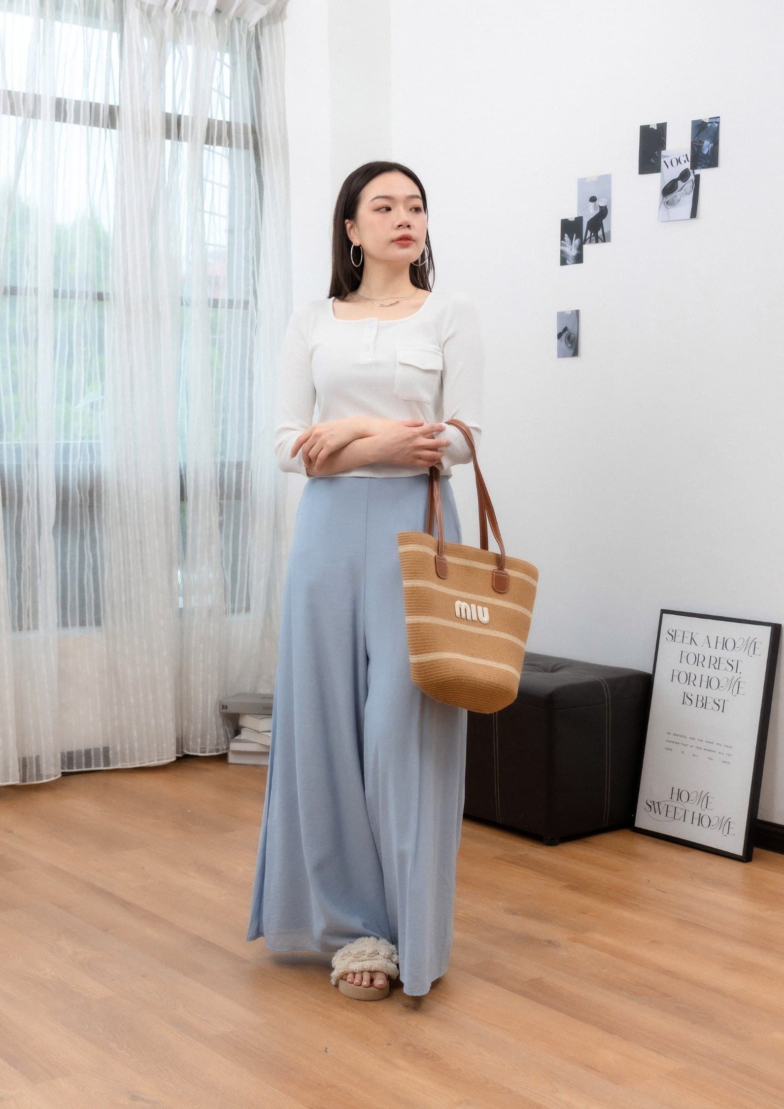 Square Neck Short-Sleeve Top ZBP6070