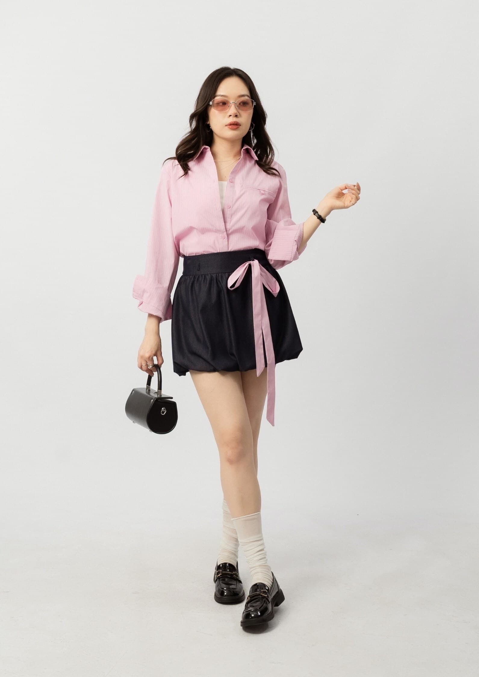 Striped Multi-Way Tie Shirt ZBP6052