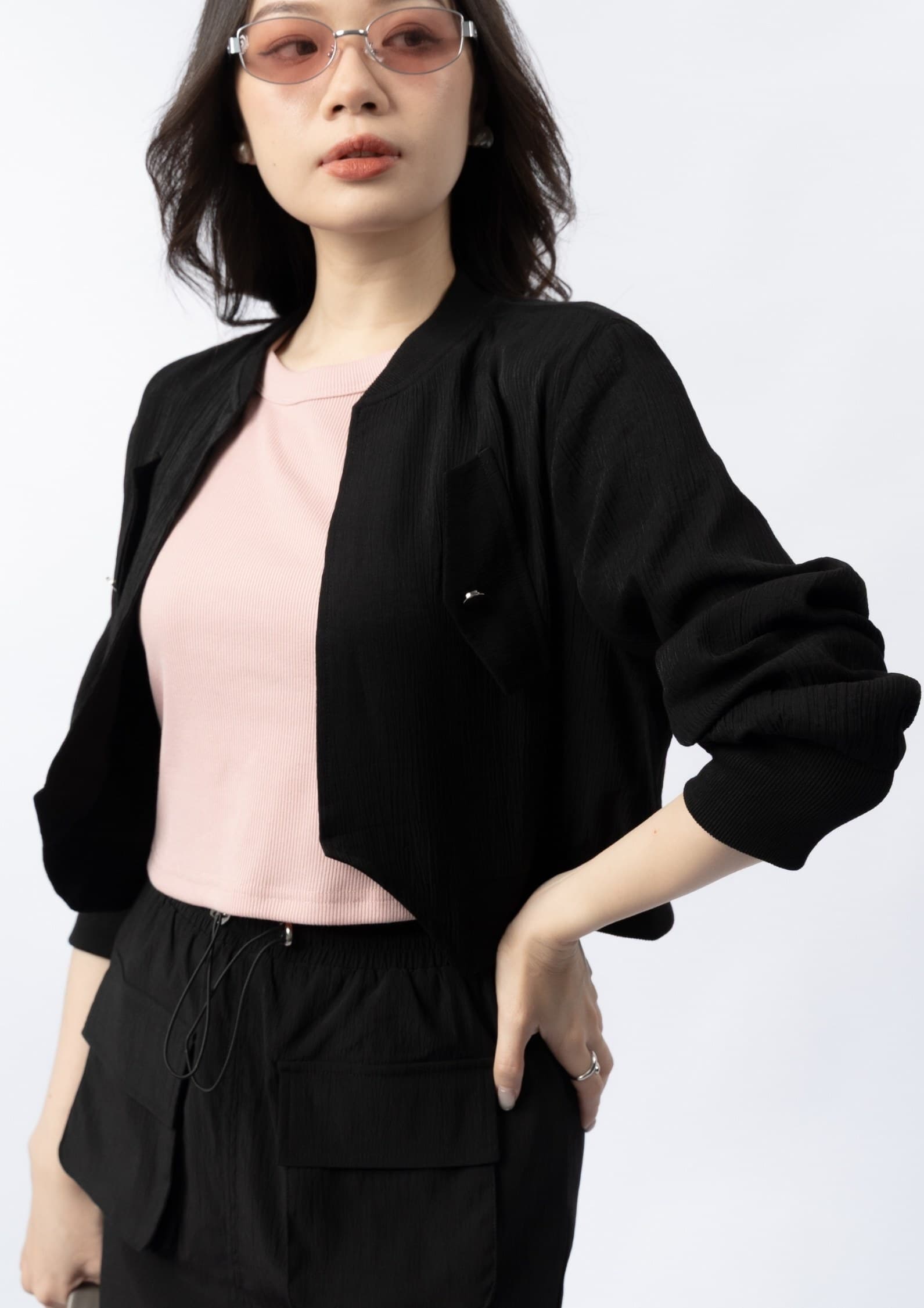 Edgy Black Jacket ZBP6137