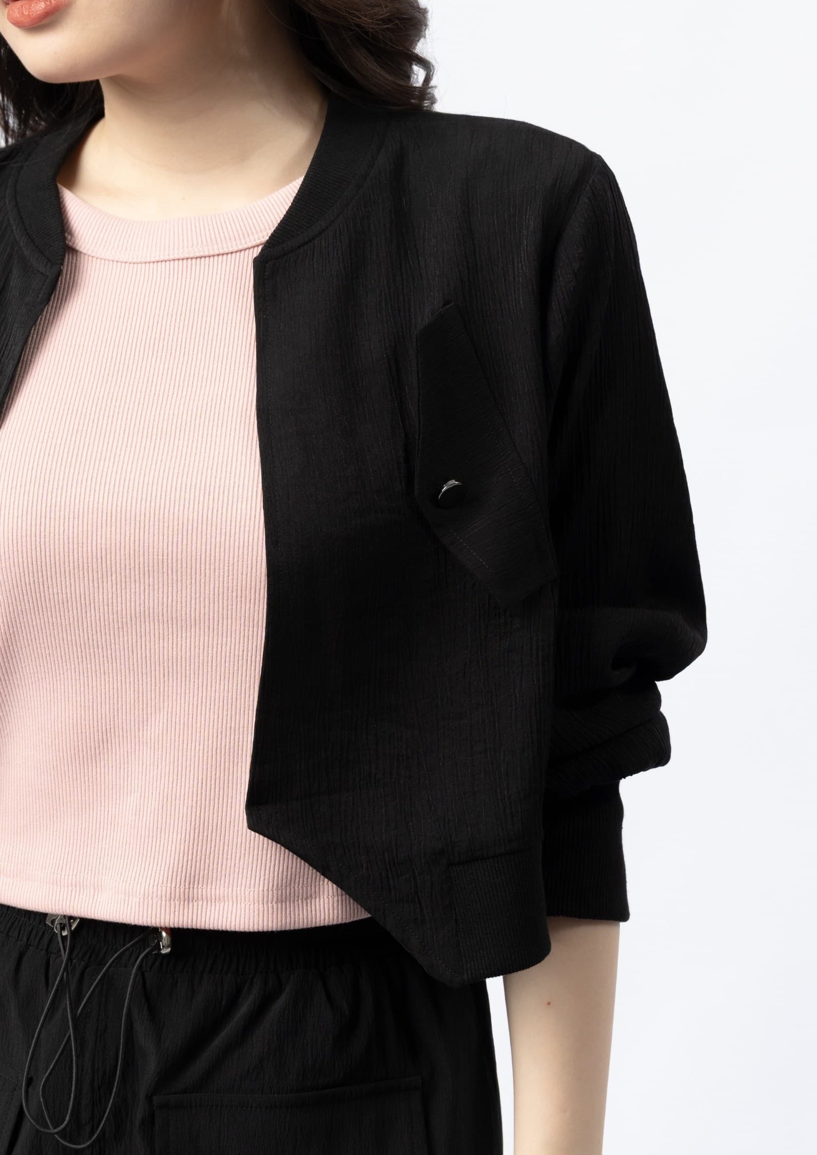 Edgy Black Jacket ZBP6137