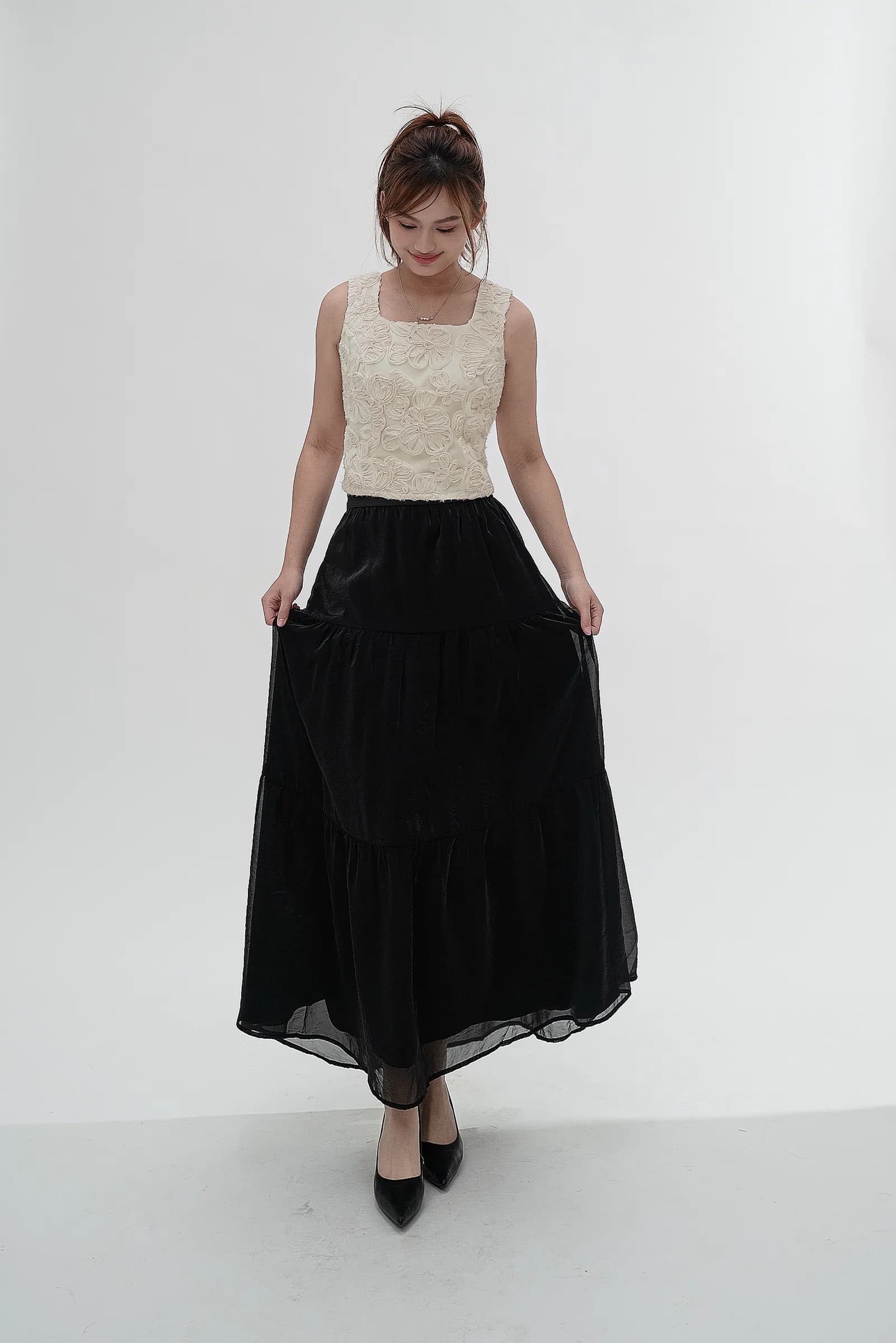 Isla Organza Maxi Skirt ZSK5001
