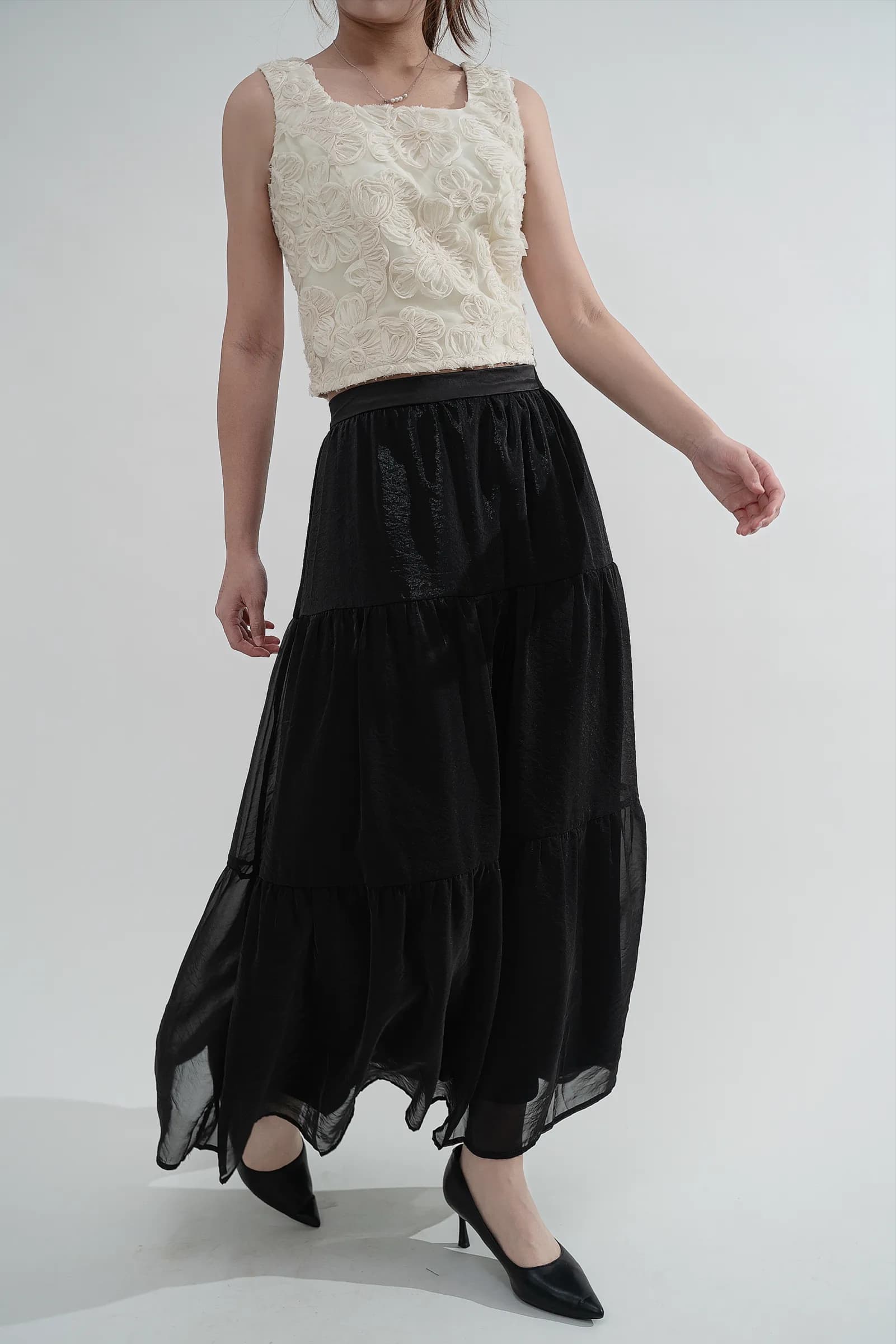 Isla Organza Maxi Skirt ZSK5001