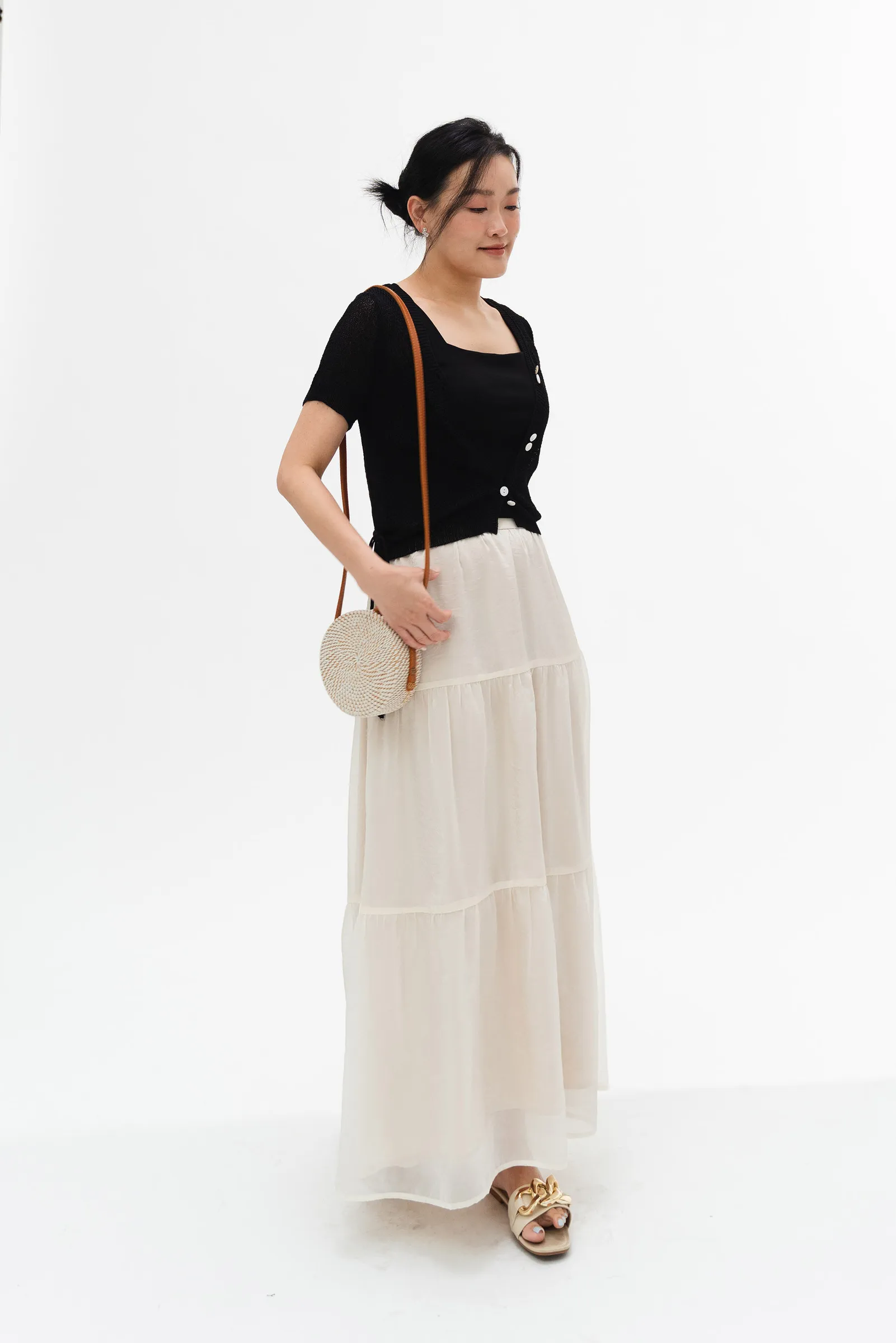 Isla Organza Maxi Skirt ZSK5001