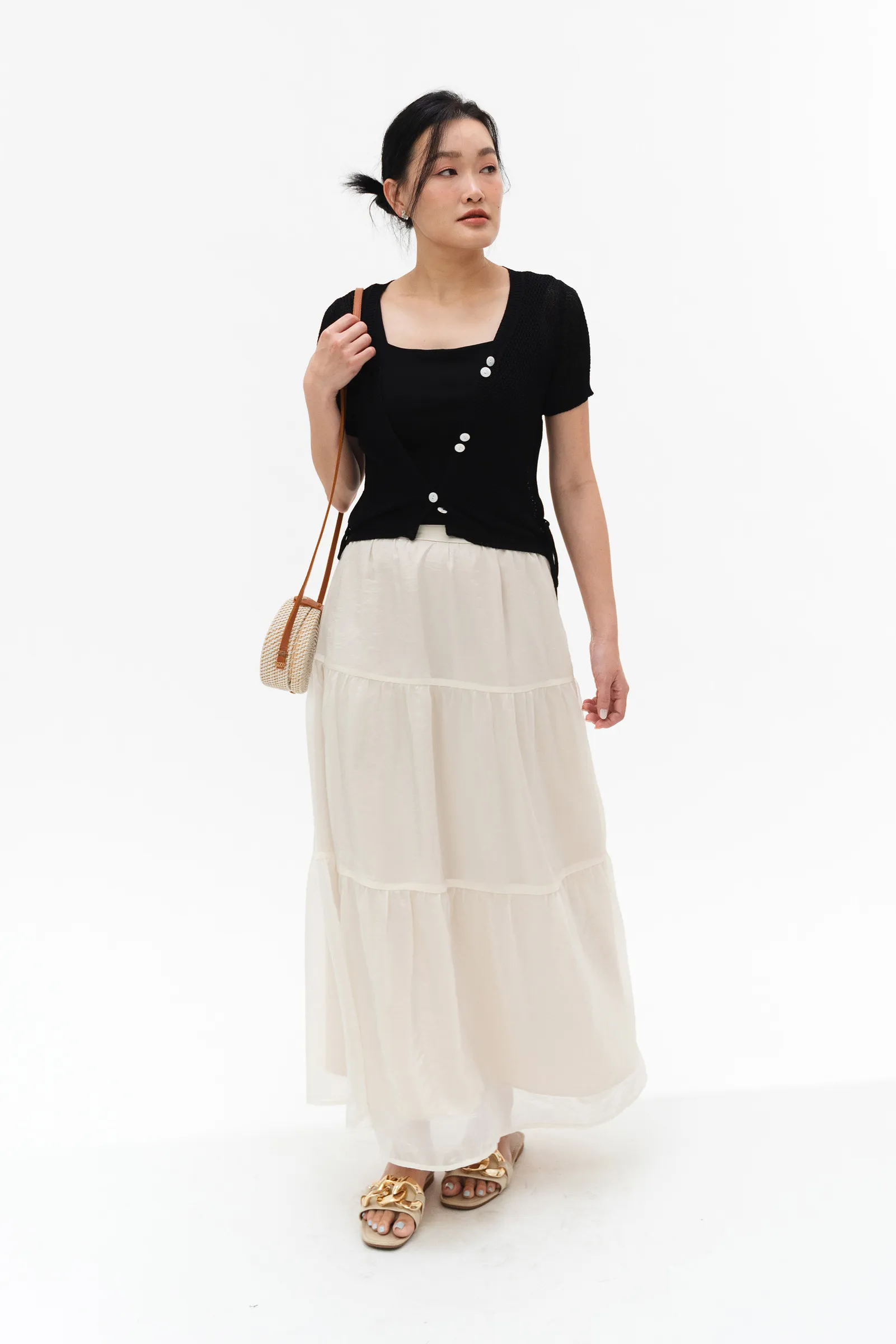 Isla Organza Maxi Skirt ZSK5001