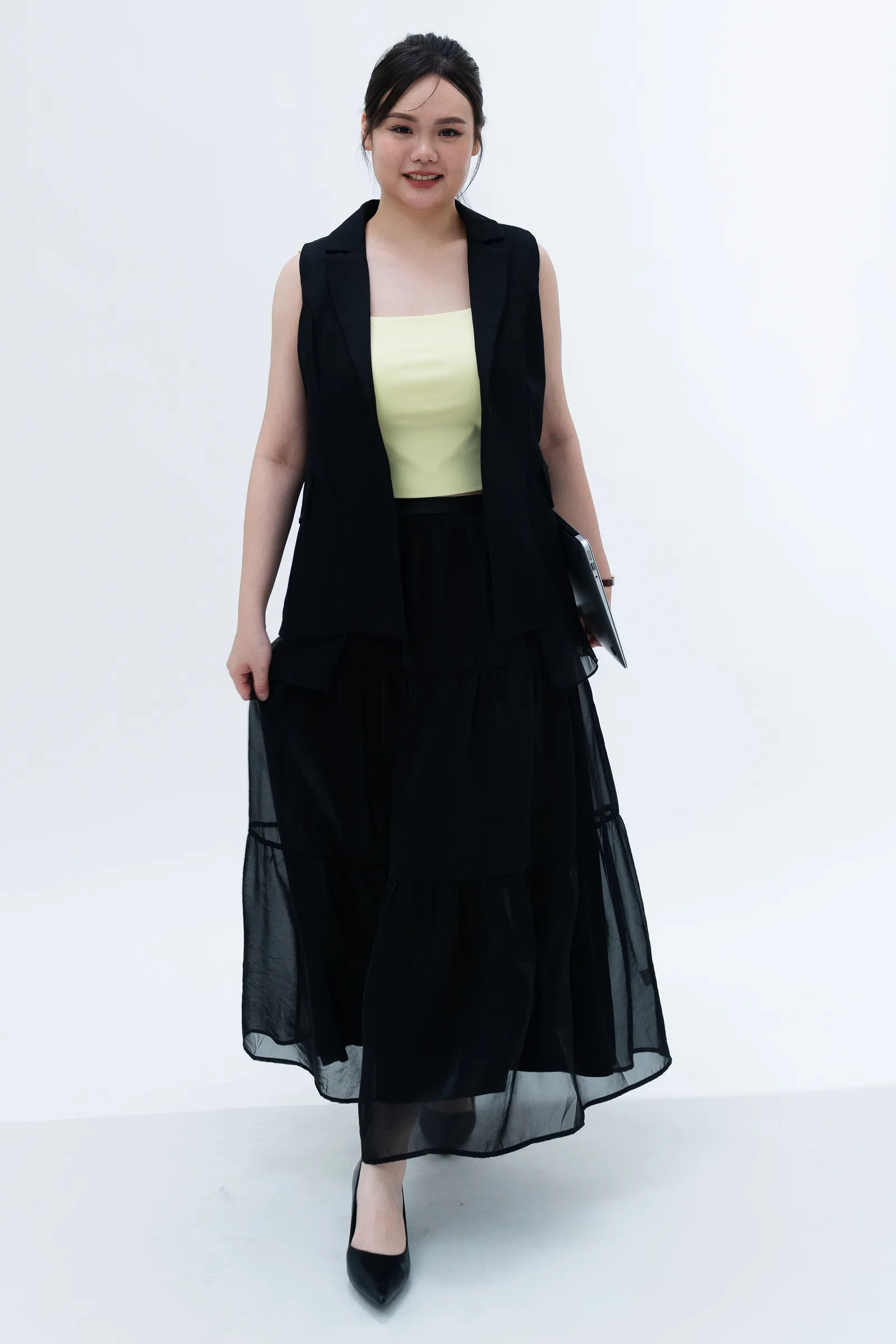 Isla Organza Maxi Skirt ZSK5001