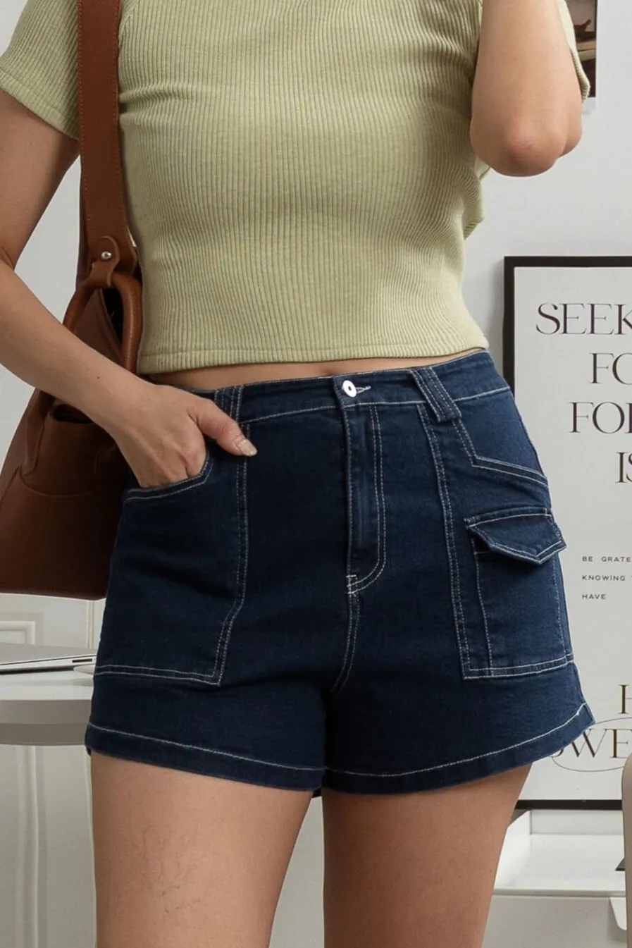 Eleanor Denim Short Pants ZJS5005