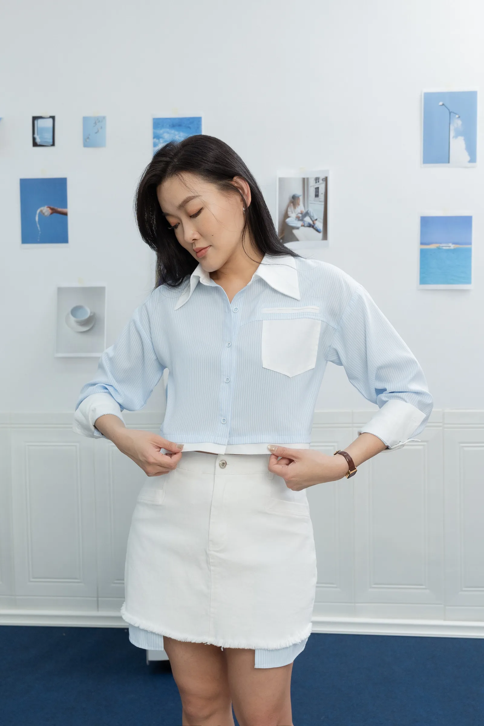 Amélie White Twill Skort ZPK5006