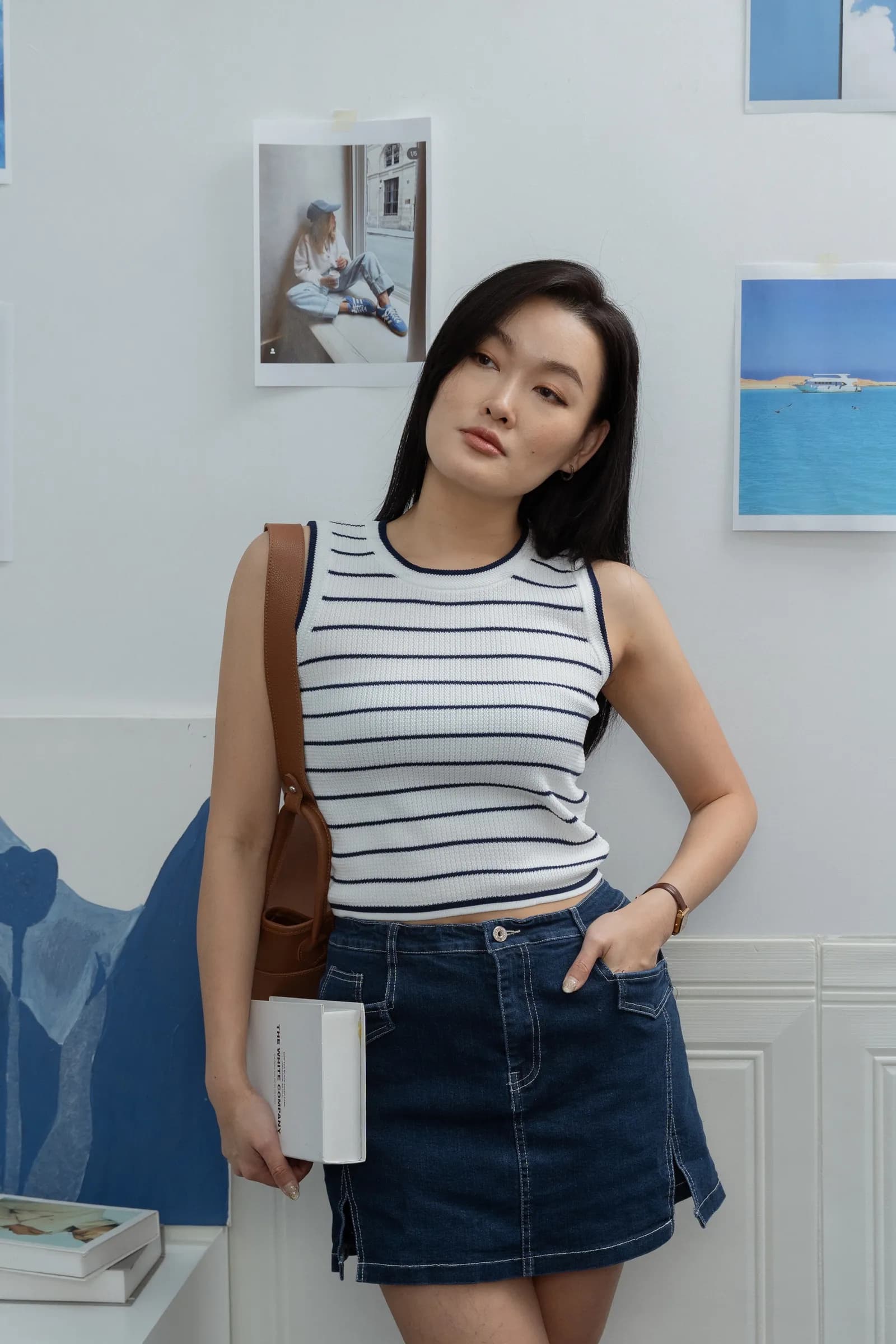 Nora Indigo Split Skort ZJP5001