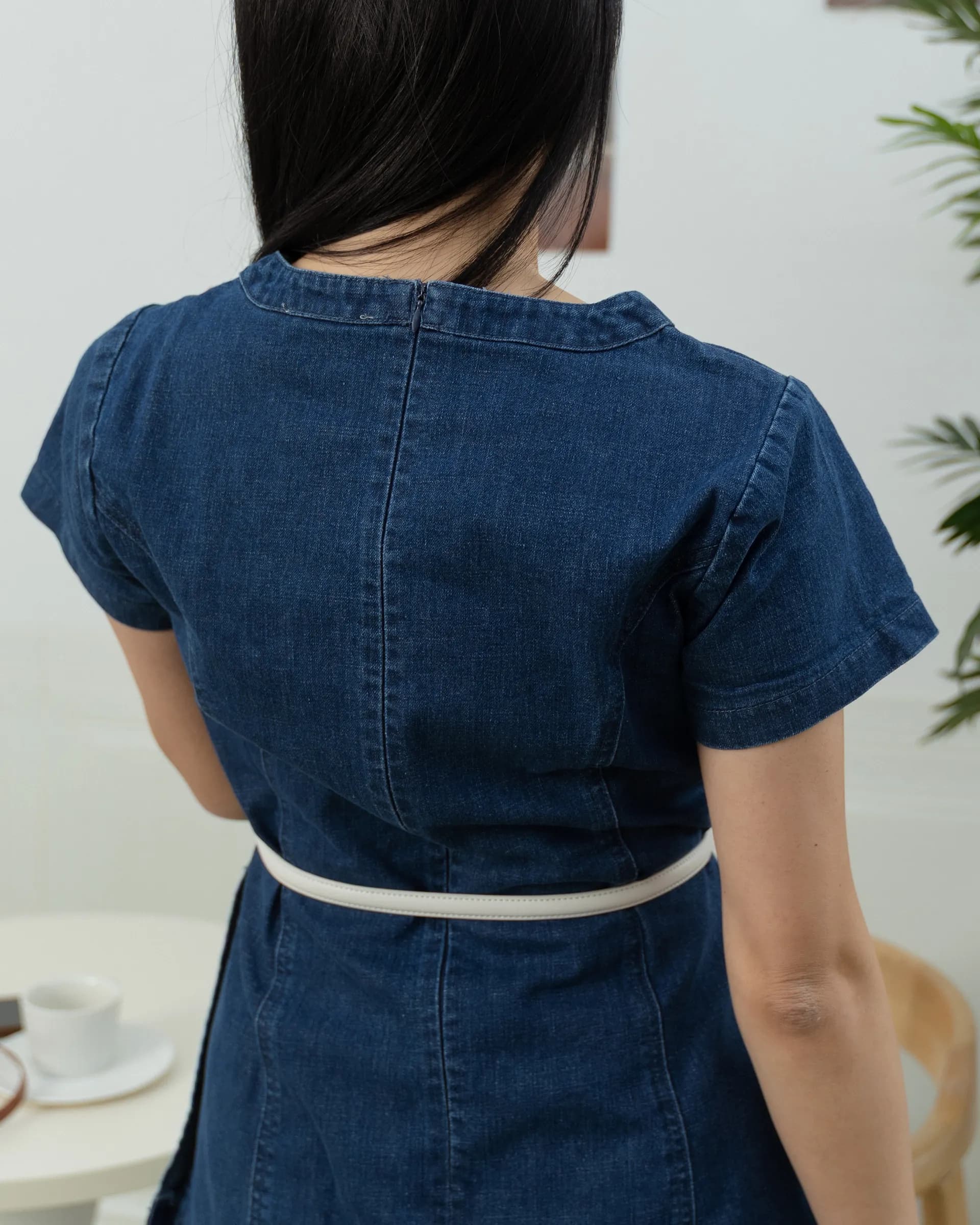Iris Navy Denim Long Top ZBP5062