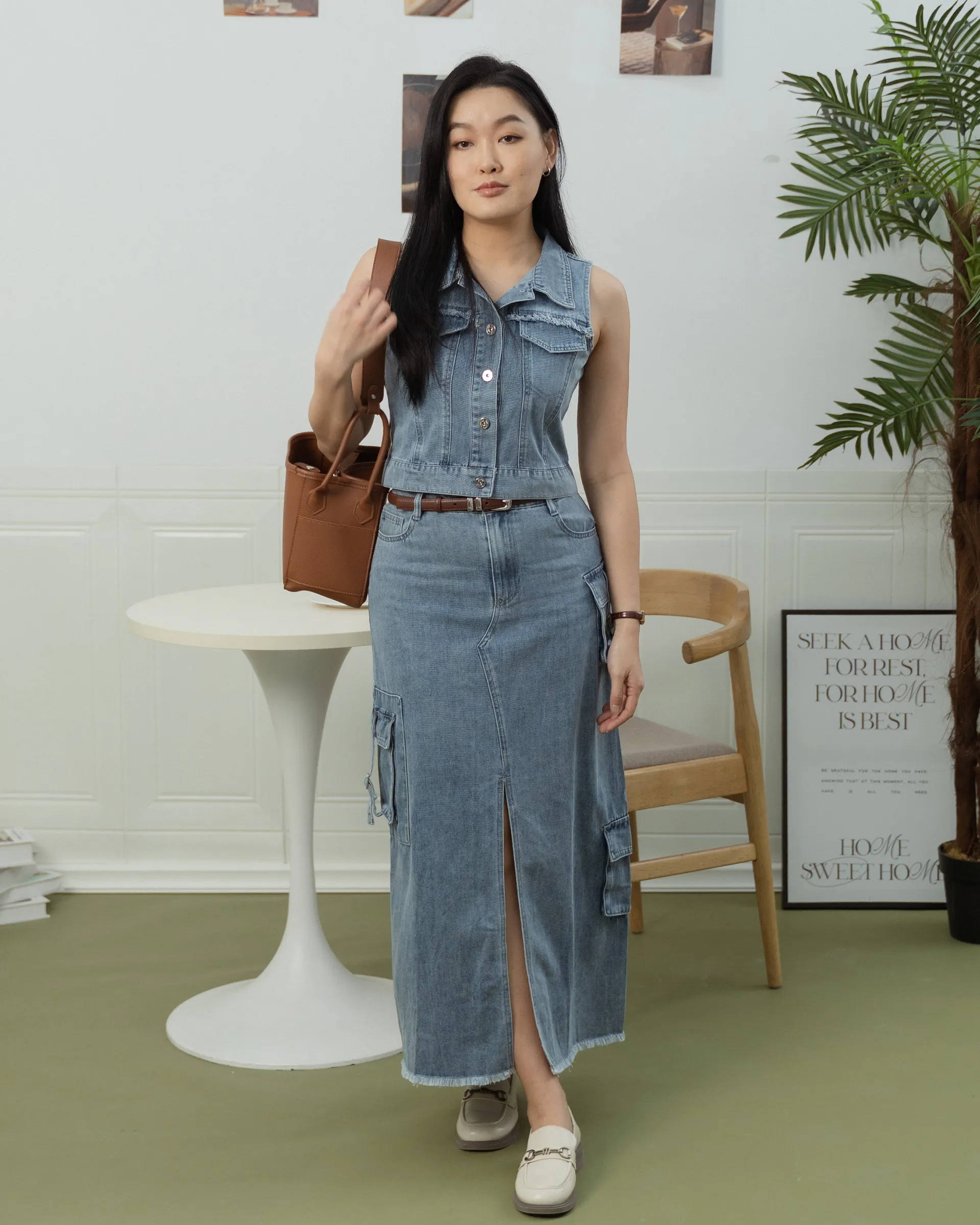 Rory Frayed Utility Skirt ZJK5005