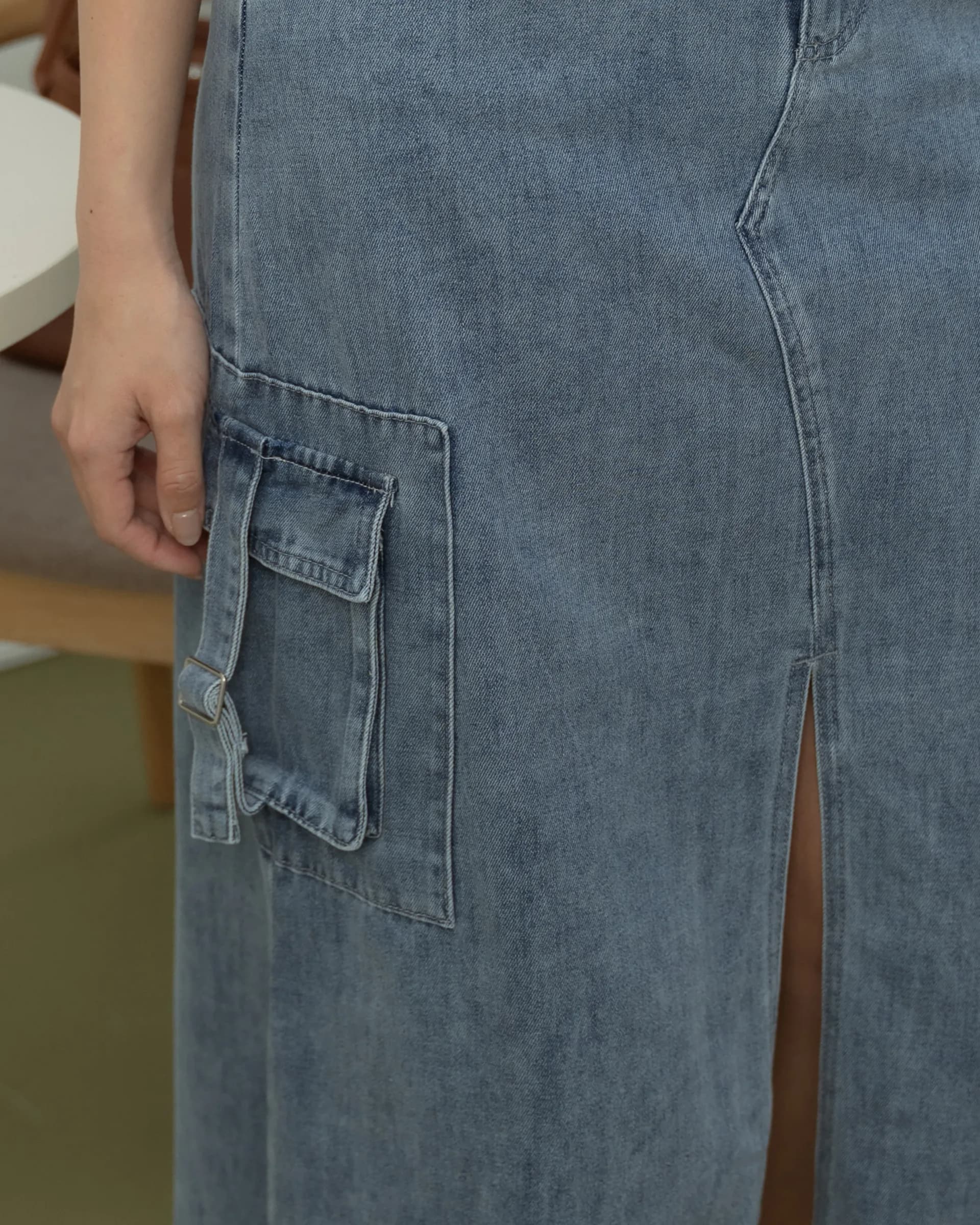 Rory Frayed Utility Skirt ZJK5005