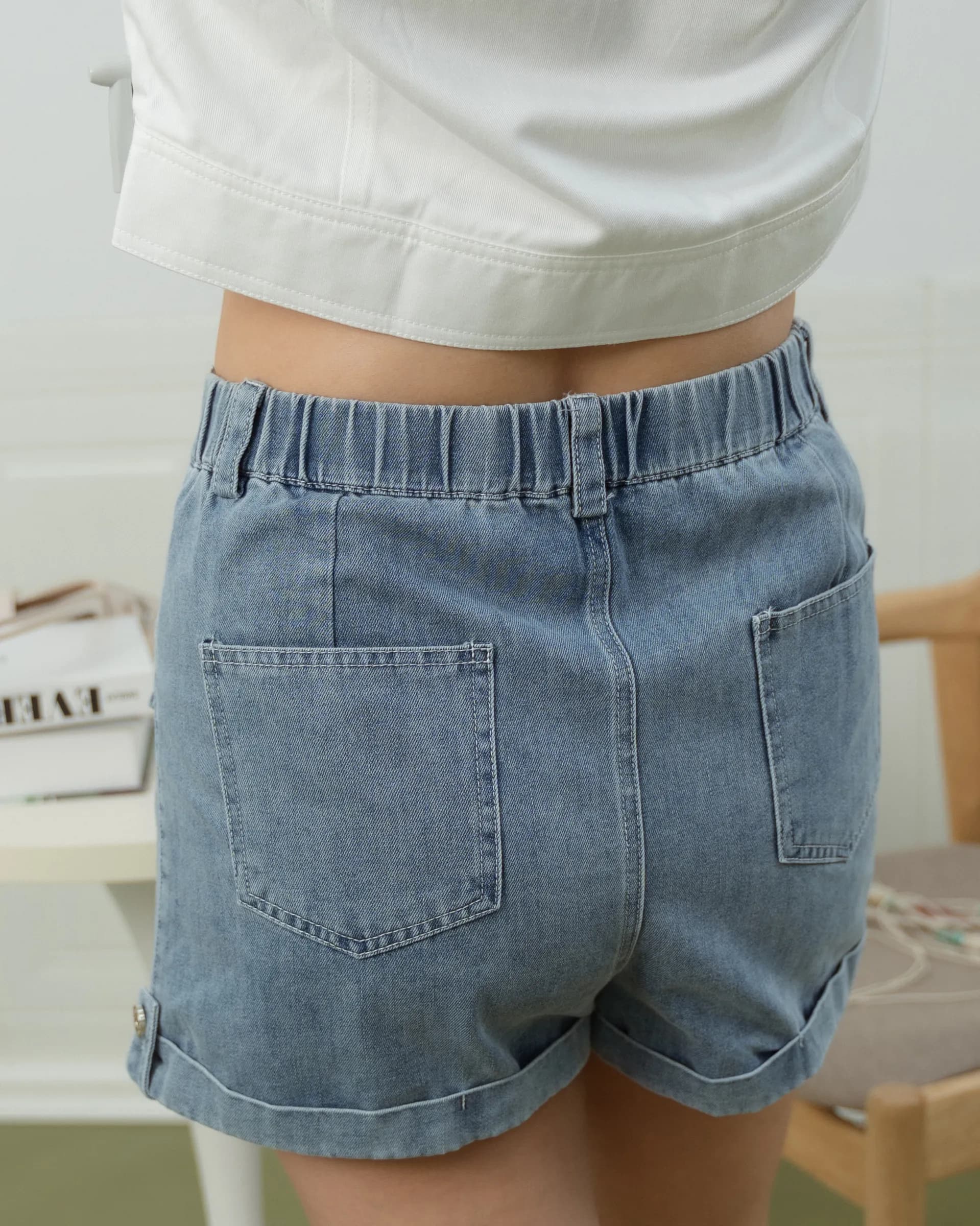 Nina Washed Jean Shorts ZJS5007