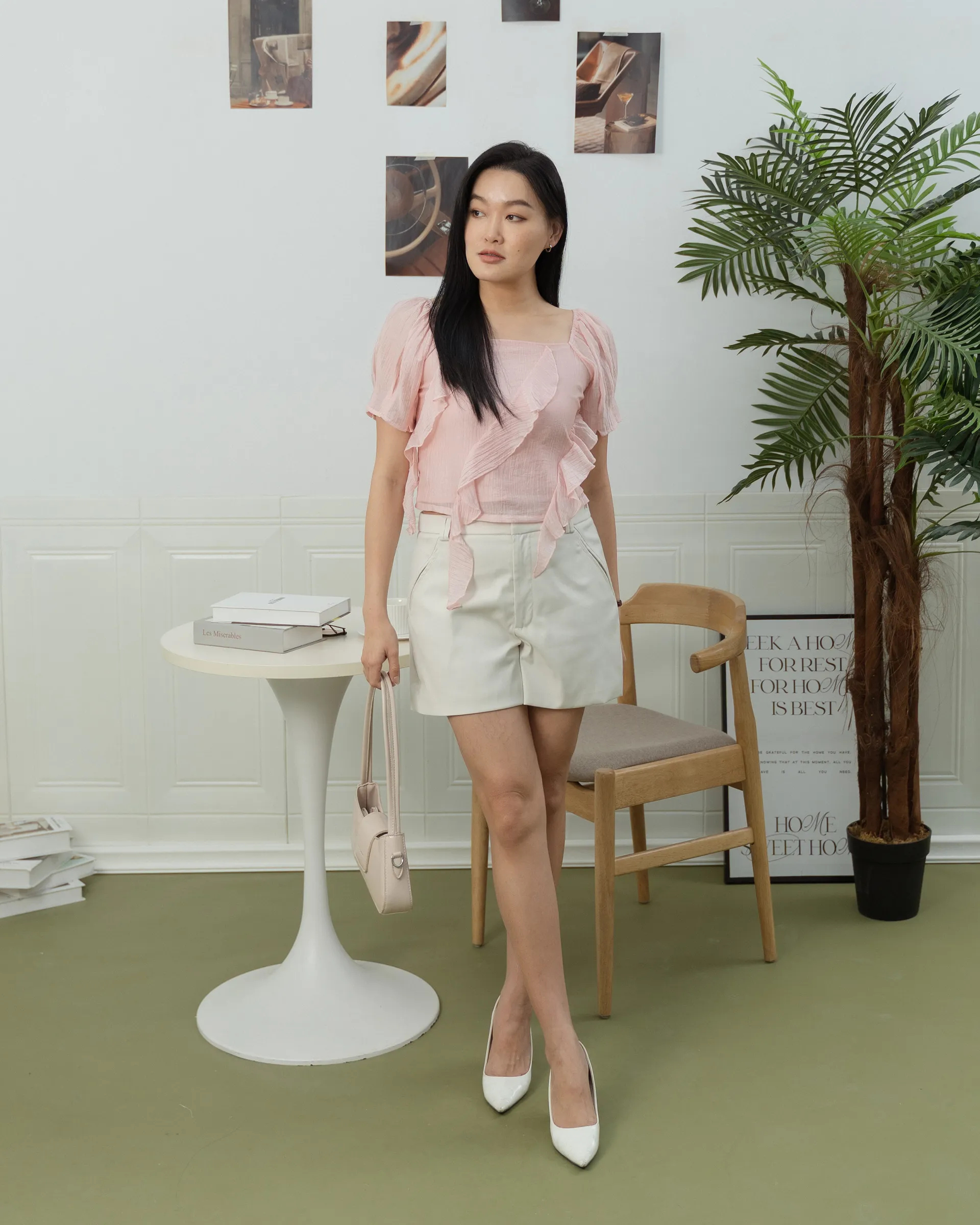 Luna Wavy Puff Blouse ZBP5040