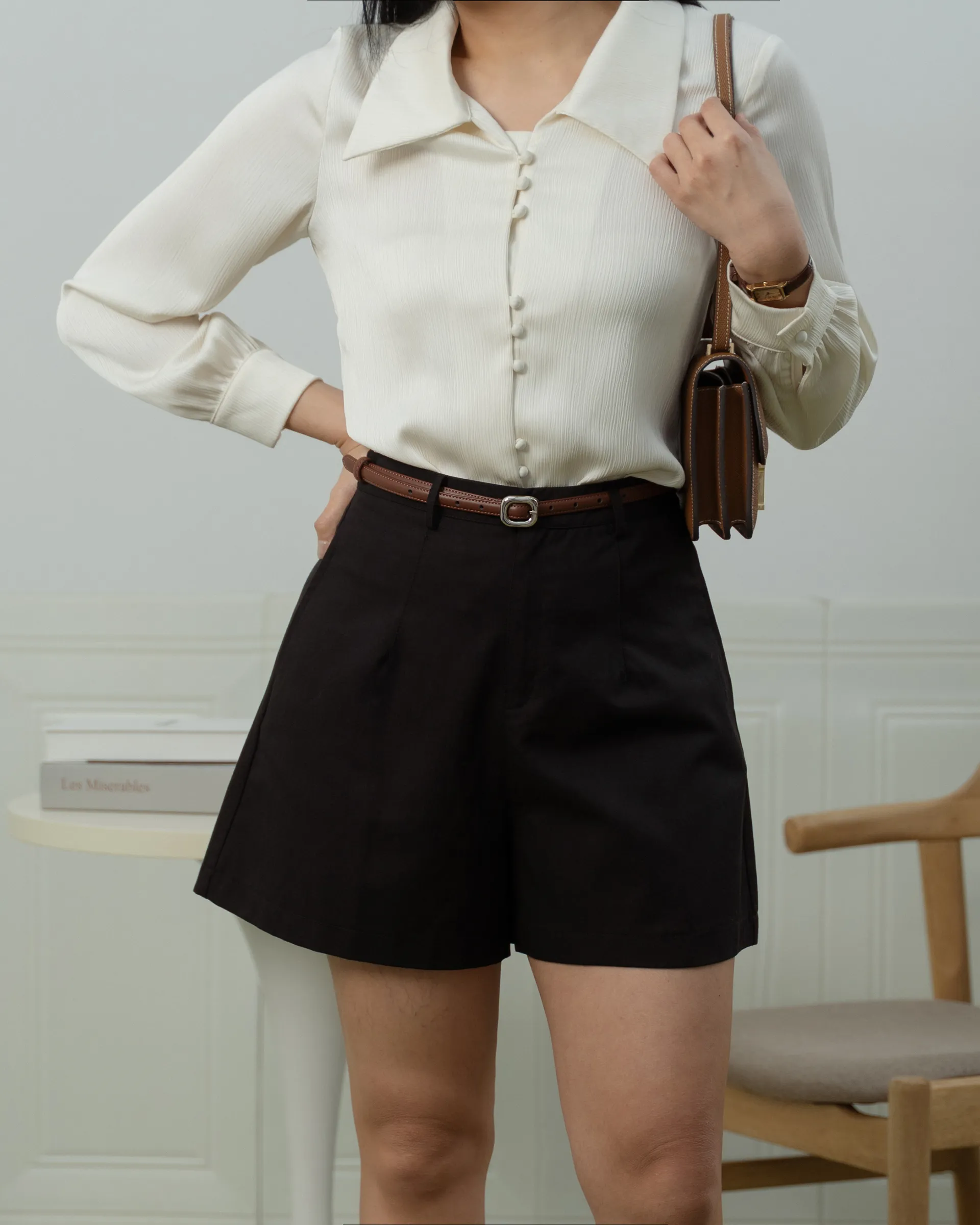 Ivy Twill A-Line Shorts ZSP5002