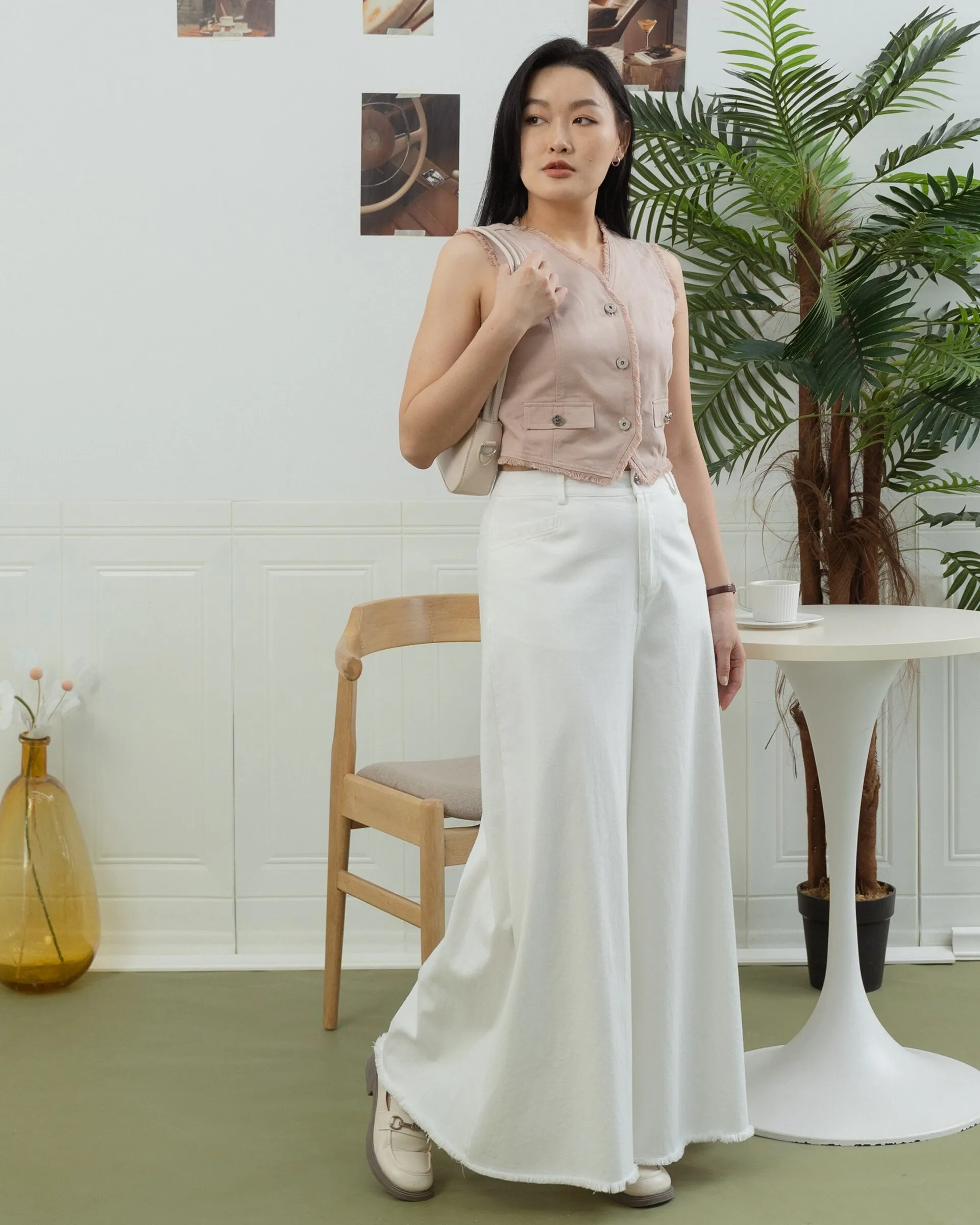 Noelle Frayed edge Top ZBP5065