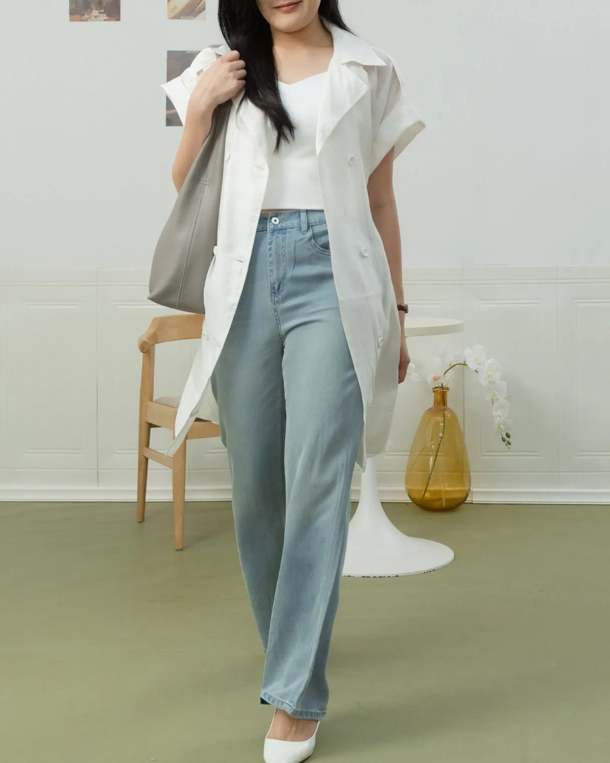Elin Cool Denim 莱赛尔凉感面料牛仔裤 ZLP5009
