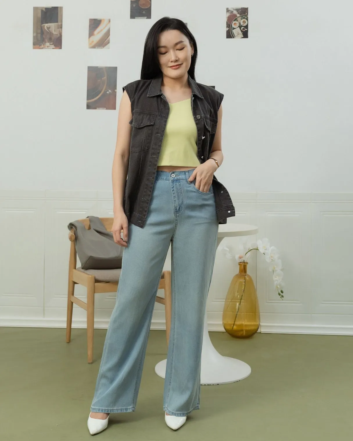 Elin Cool Denim 莱赛尔凉感面料牛仔裤 ZLP5009