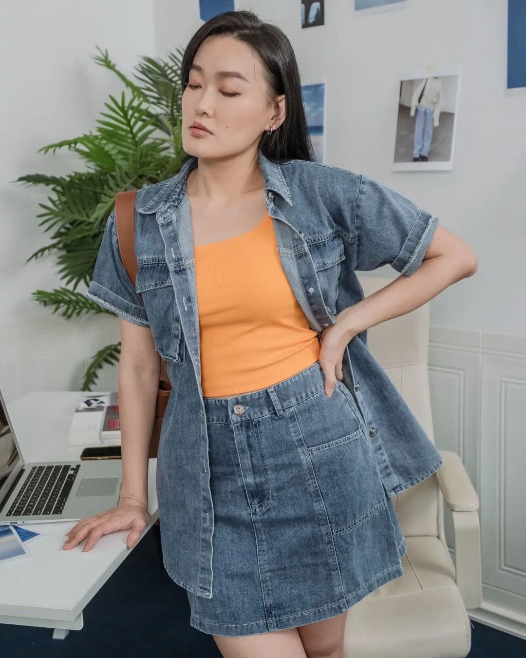 Eliza Denim Skirt ZJK5003