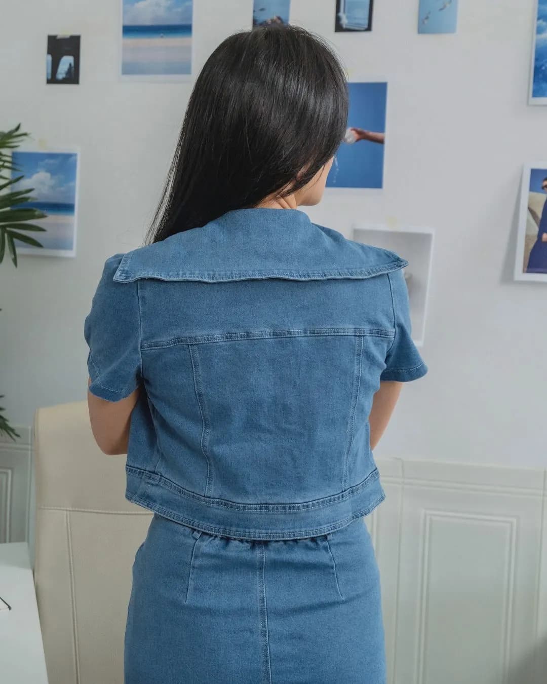 Roxy Denim Mini Skirt ZJK5001