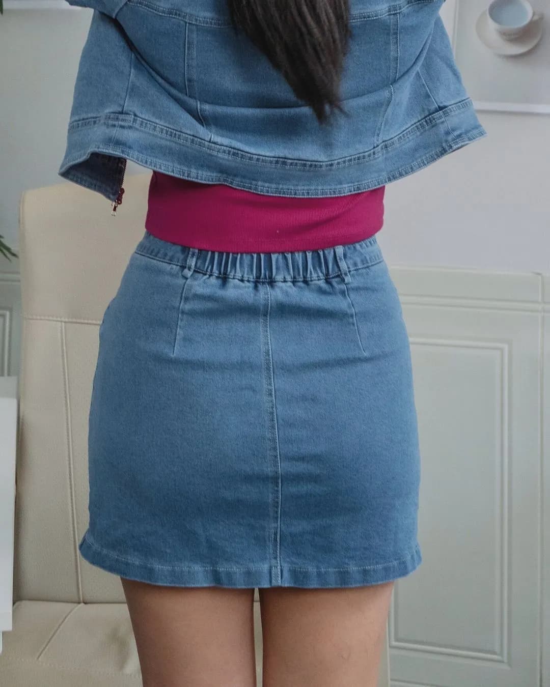 Roxy Denim Mini Skirt ZJK5001