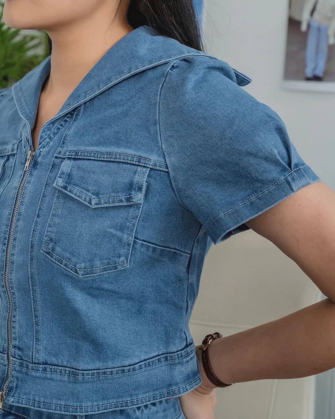 Roxy Denim Mini Skirt ZJK5001