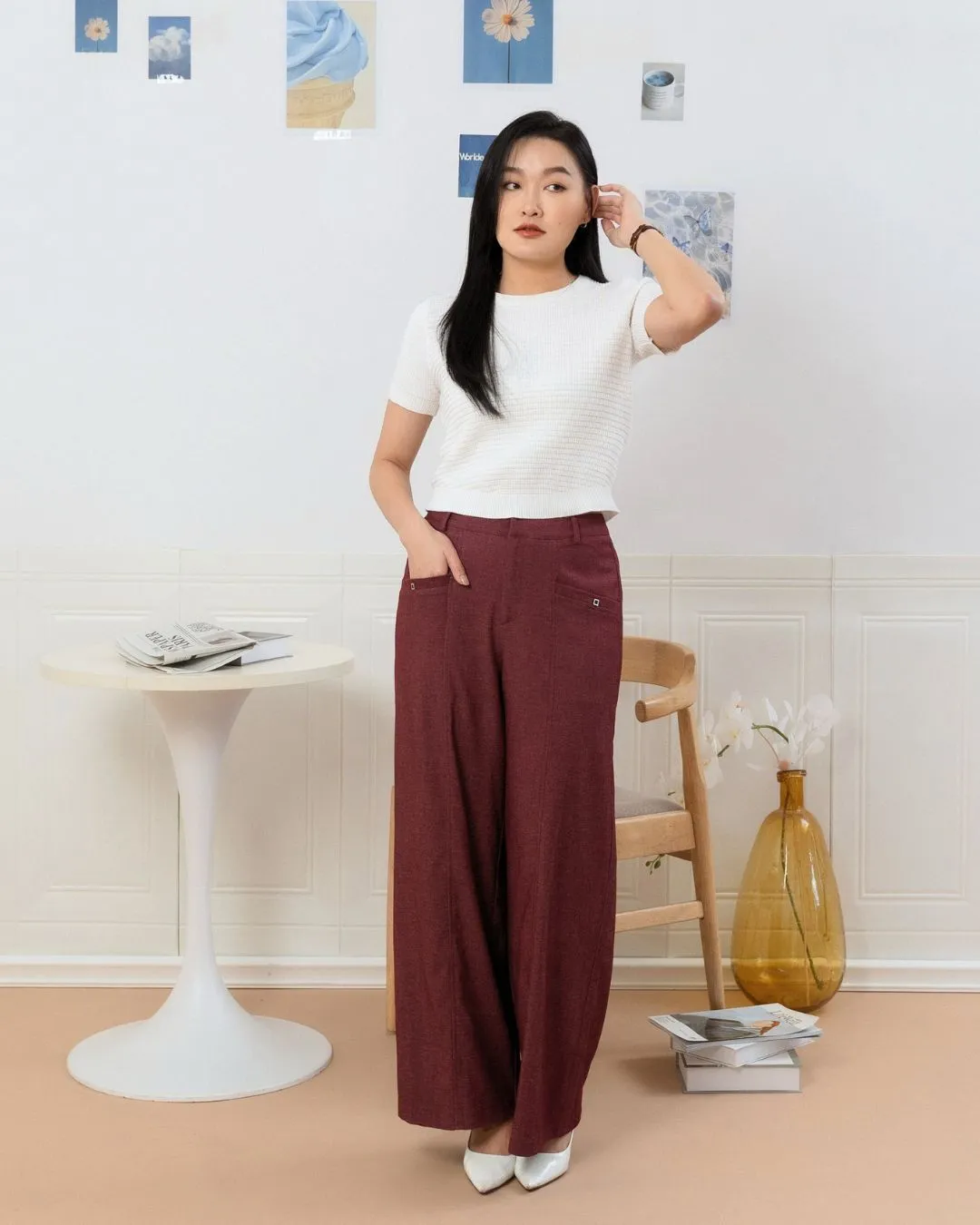 Madelyn Mesh Knit Top ZBP5084