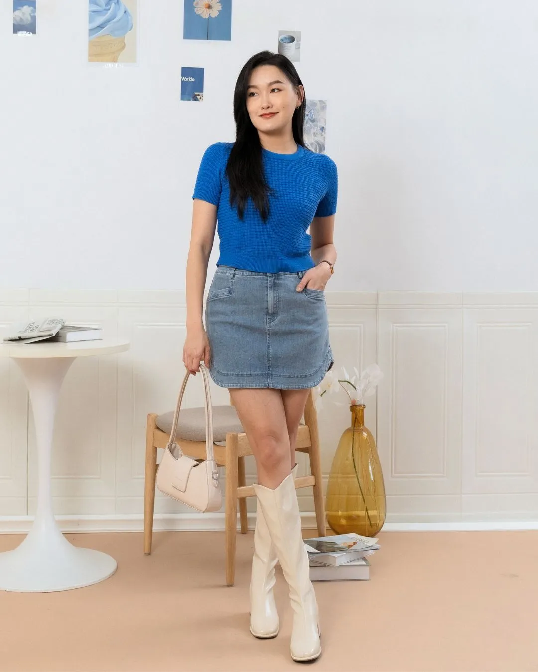 Madelyn Mesh Knit Top ZBP5084