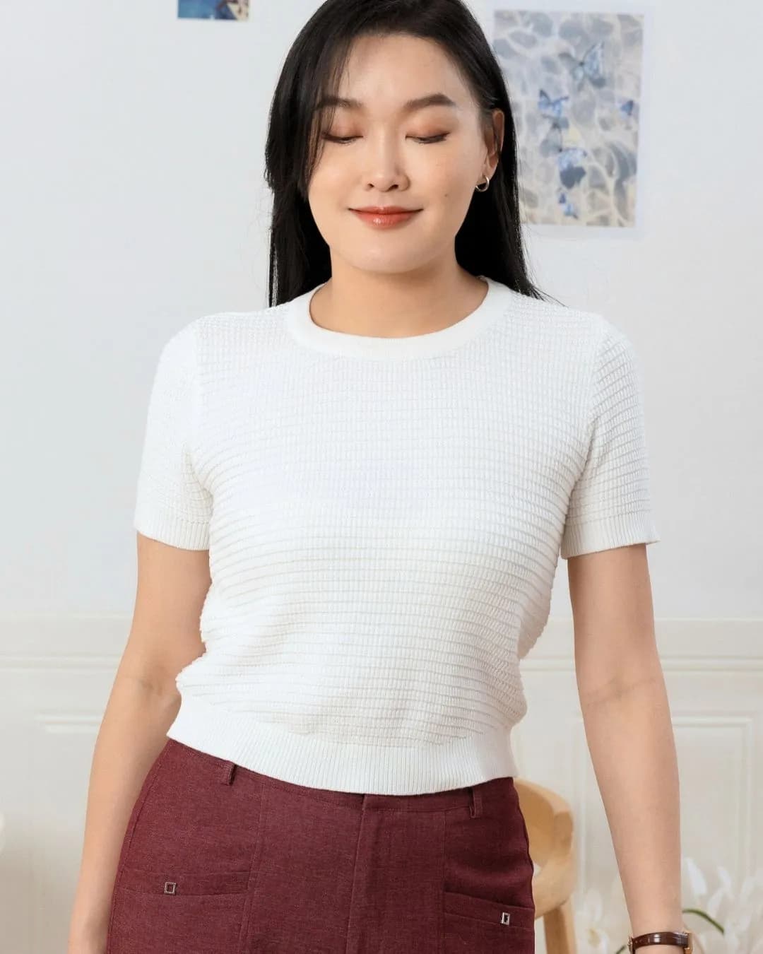 Madelyn Mesh Knit Top ZBP5084