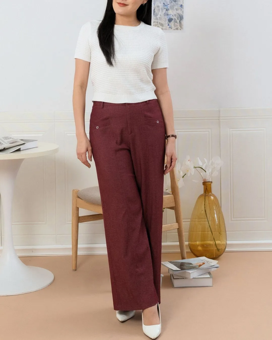 Madelyn Mesh Knit Top ZBP5084