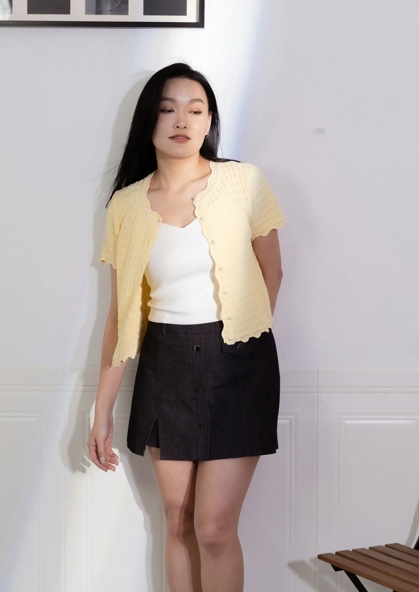 Noa Twill Button Skort	ZPK5018