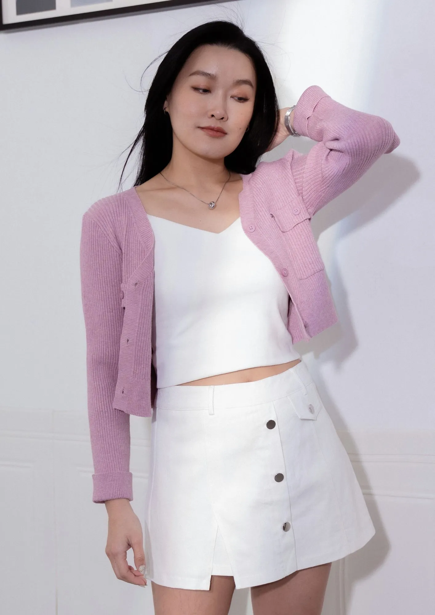 Noa Twill Button Skort	ZPK5018