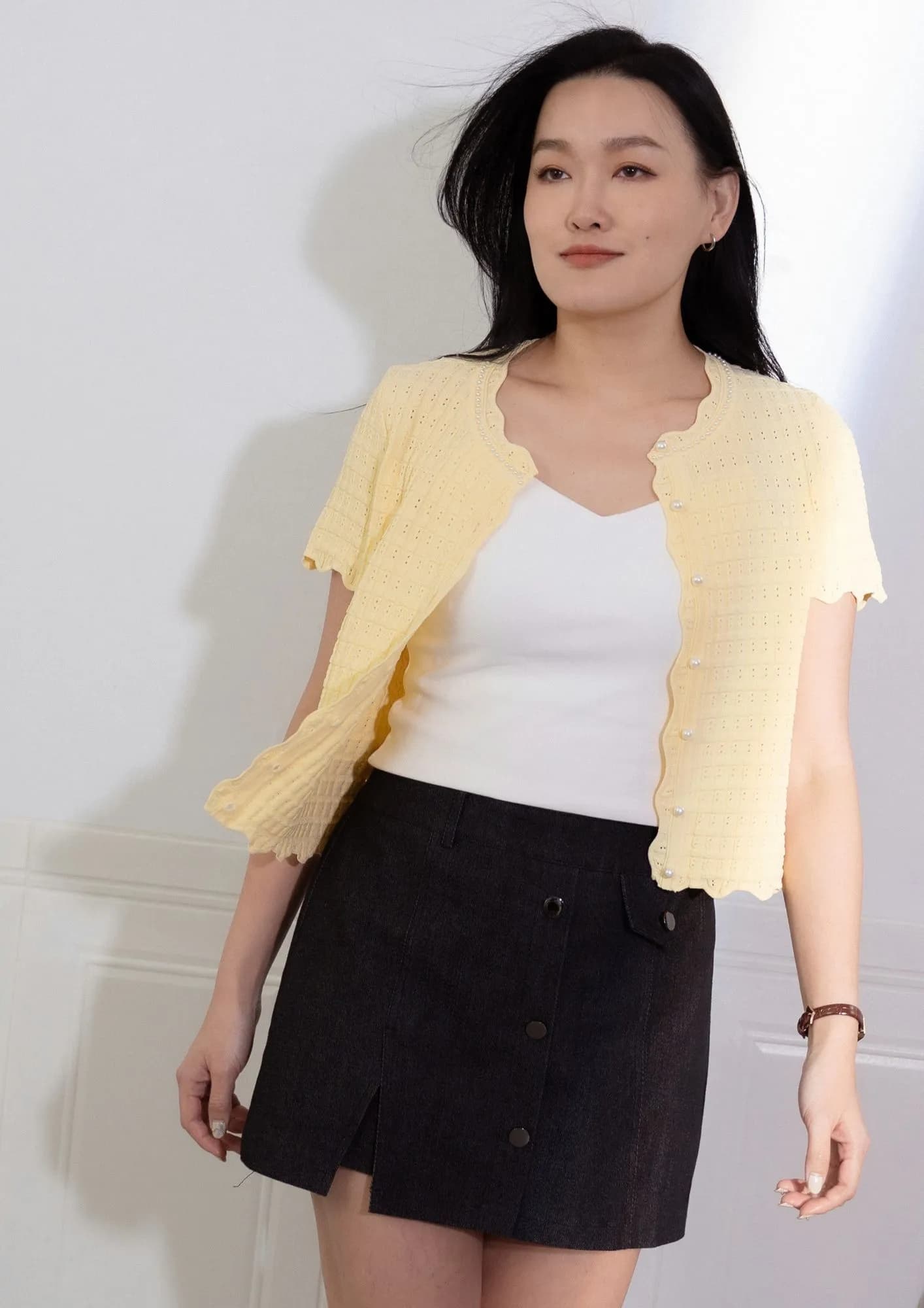 Noa Twill Button Skort	ZPK5018