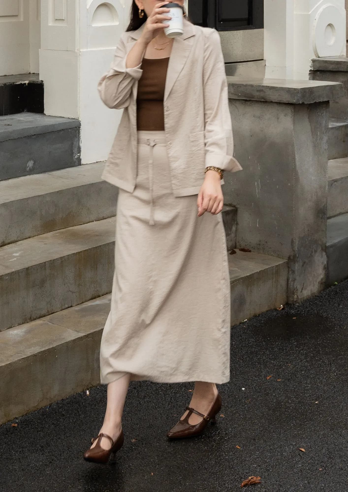 Elena Linen Skirts ZSK5027