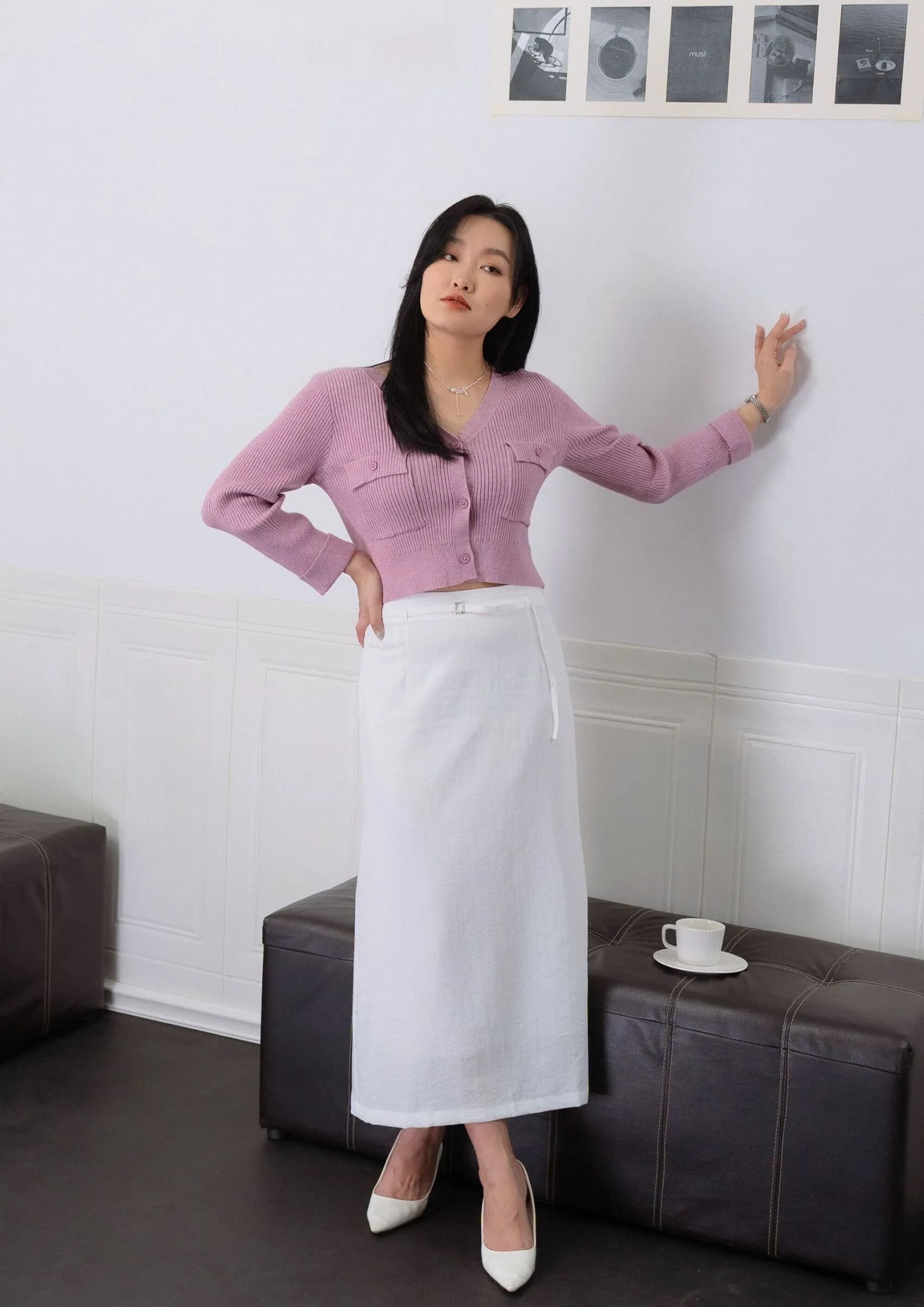 Elena Linen Skirts ZSK5027