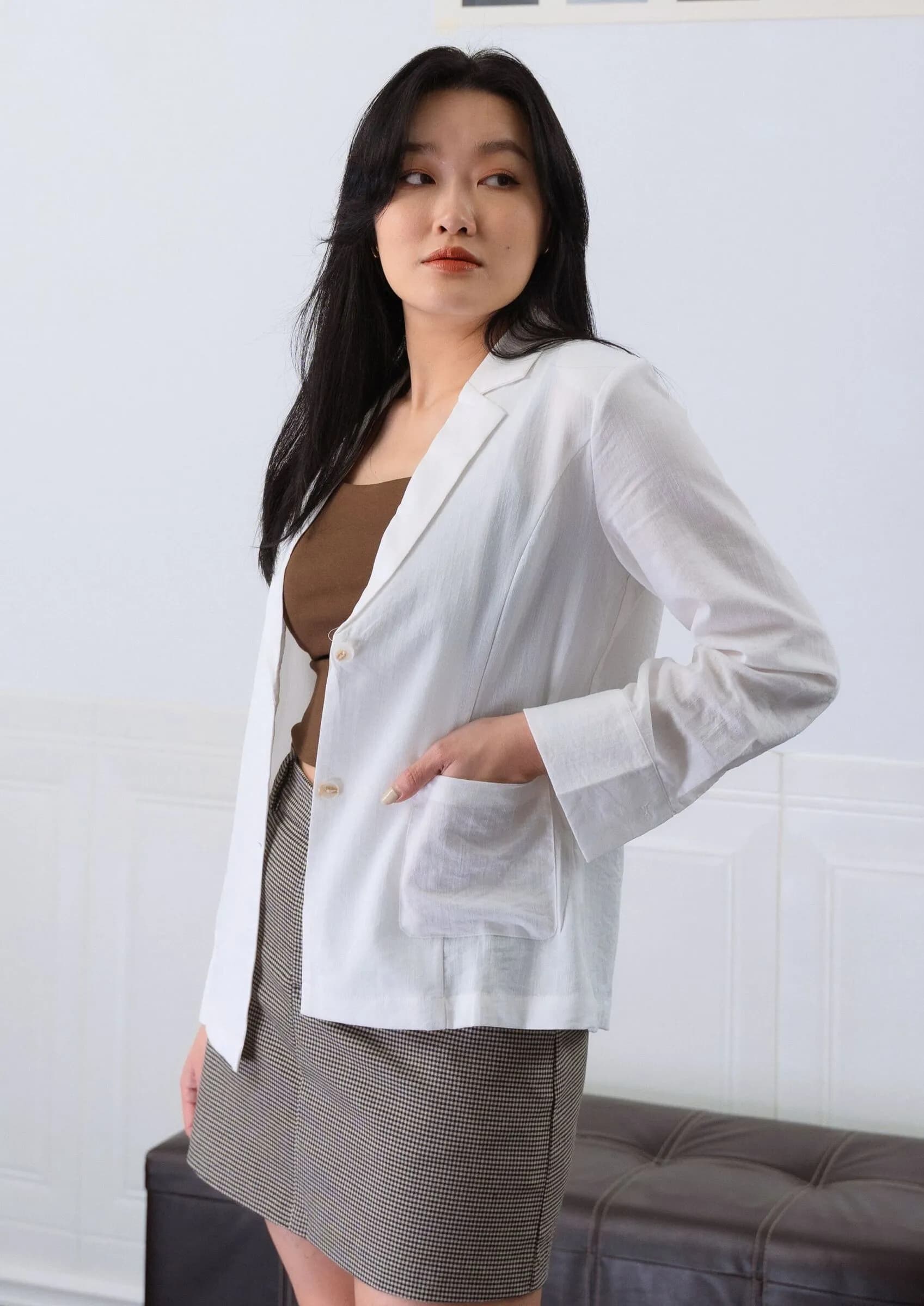 Elena Linen Blend Blazer ZBP5117