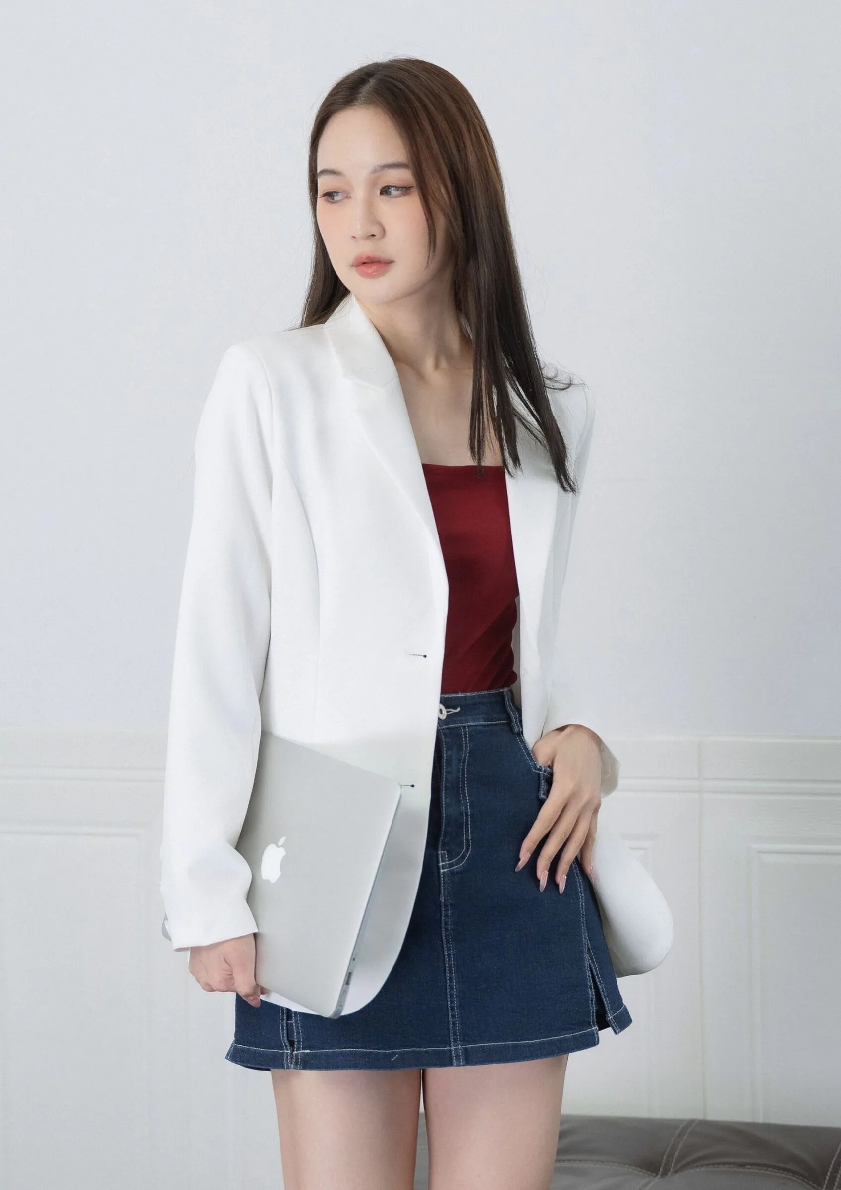 Nora Indigo Split Skort ZJP5001