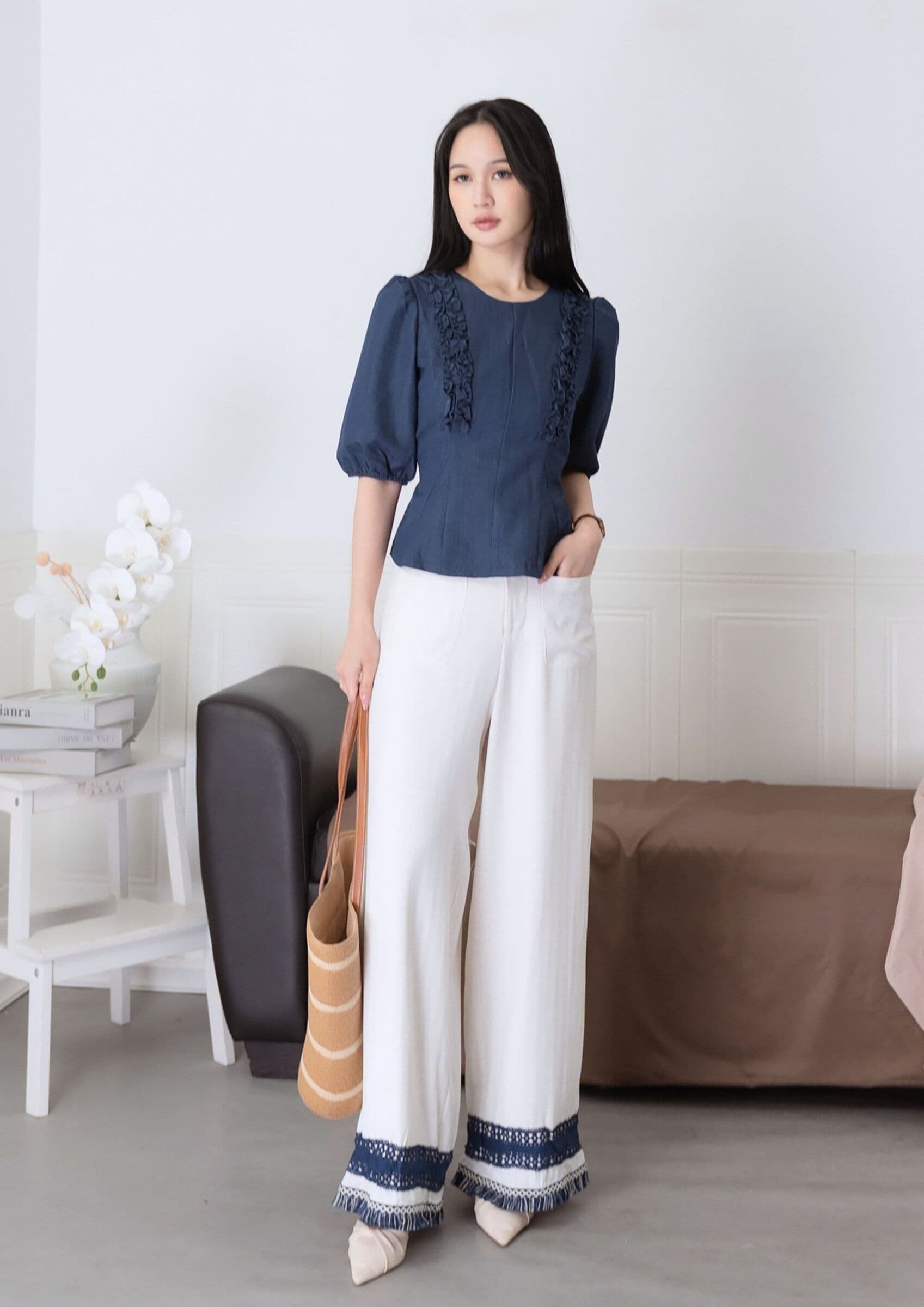 Olga Fitted Waist Blouse ZBP5150