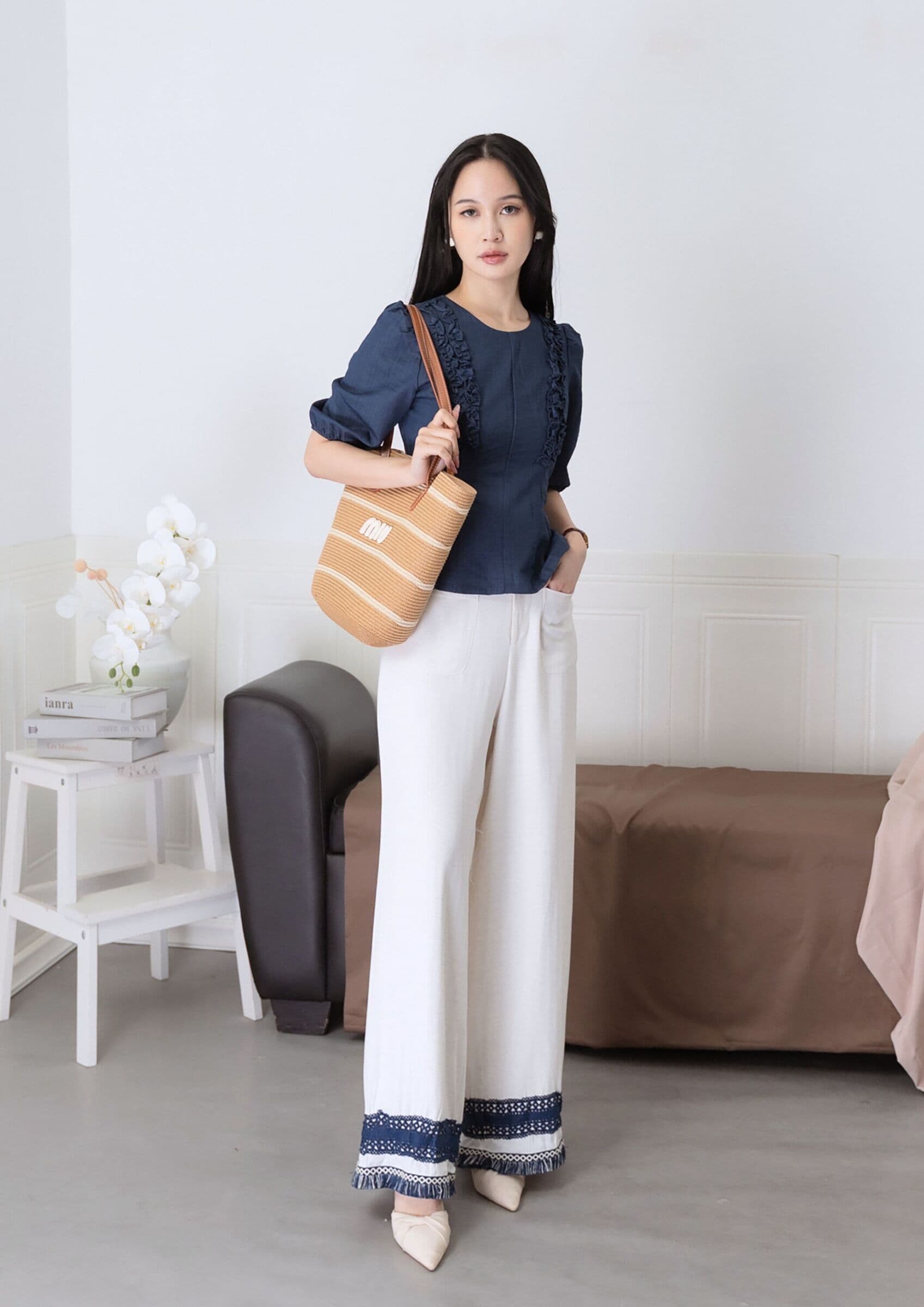 Olga Fitted Waist Blouse ZBP5150