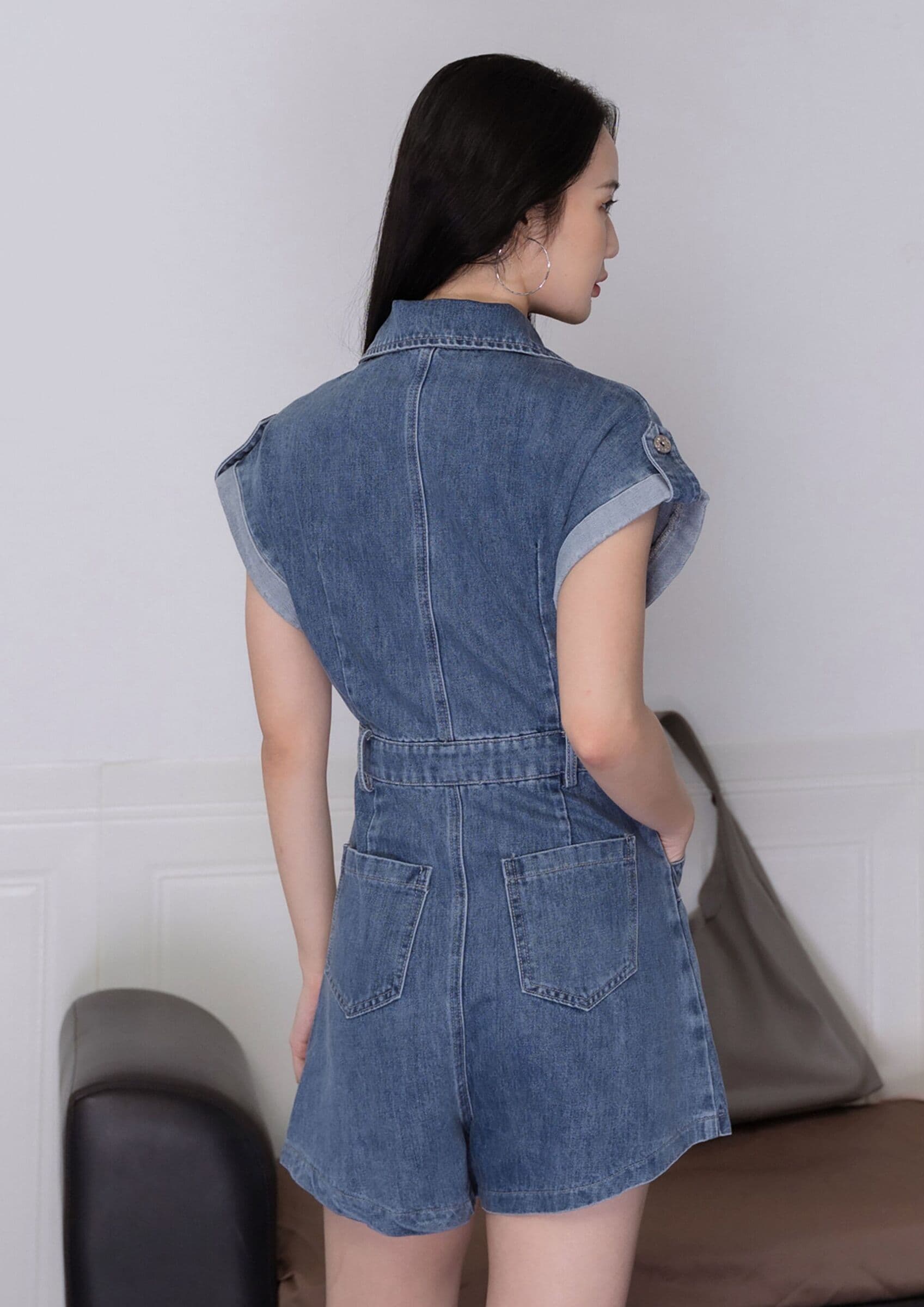 Cyrene Cool Denim Romper ZBL5034