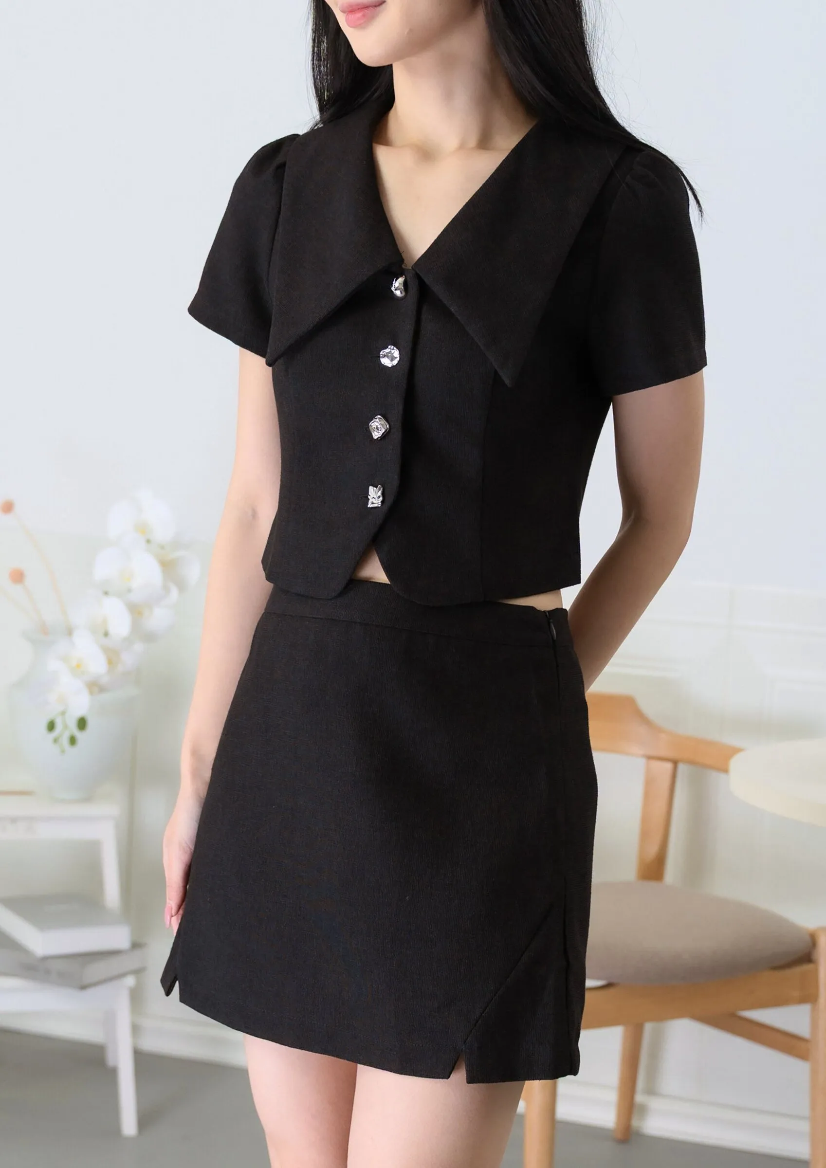 Dale Tweed Mini Skirts ZSK5042