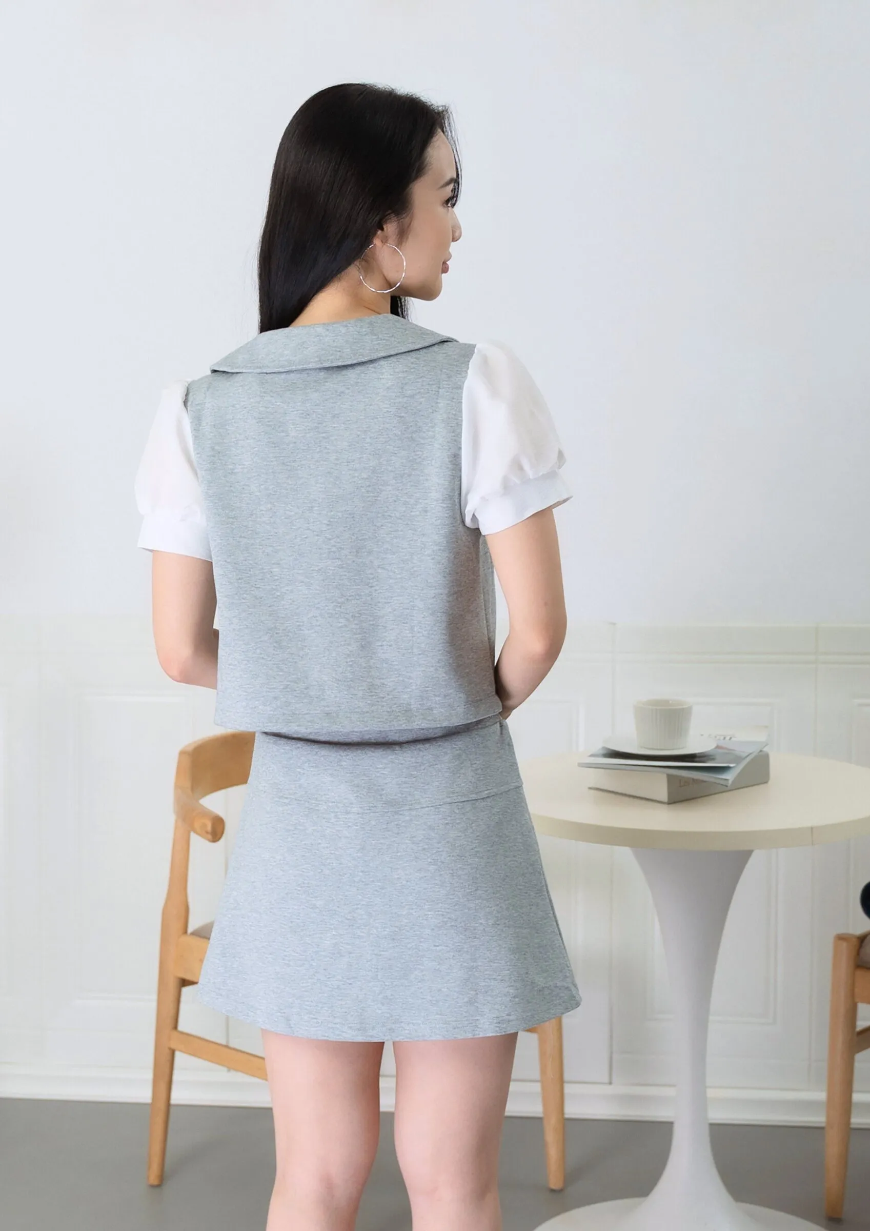 Mignon Puff-sleeve Casual Top ZBP5133