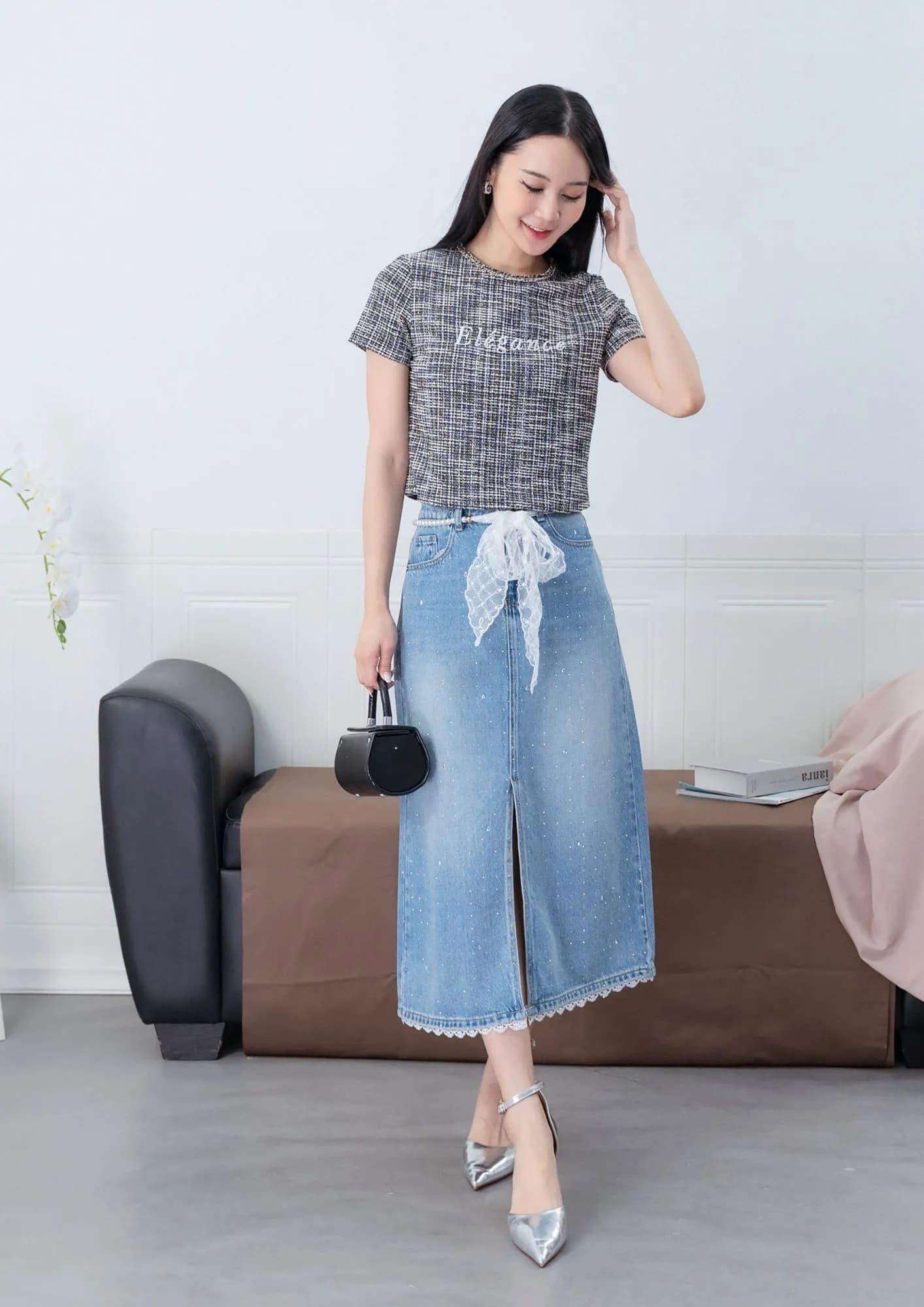 Sol Tweed Tee ZBP5153