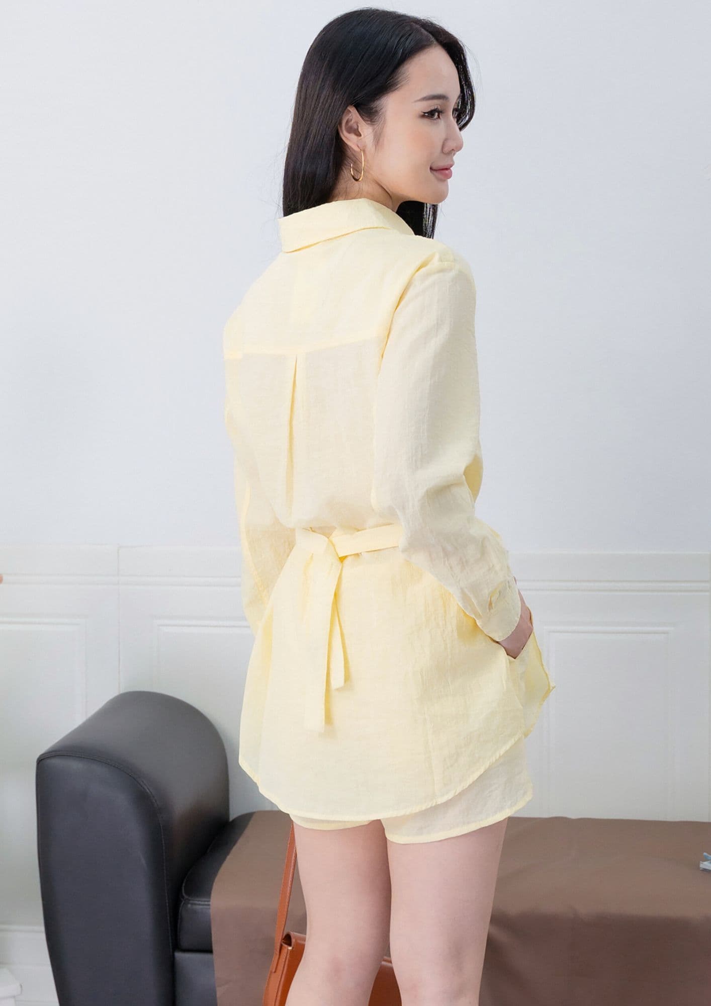 Elegant Organza Top & Shorts Set ZBL5063