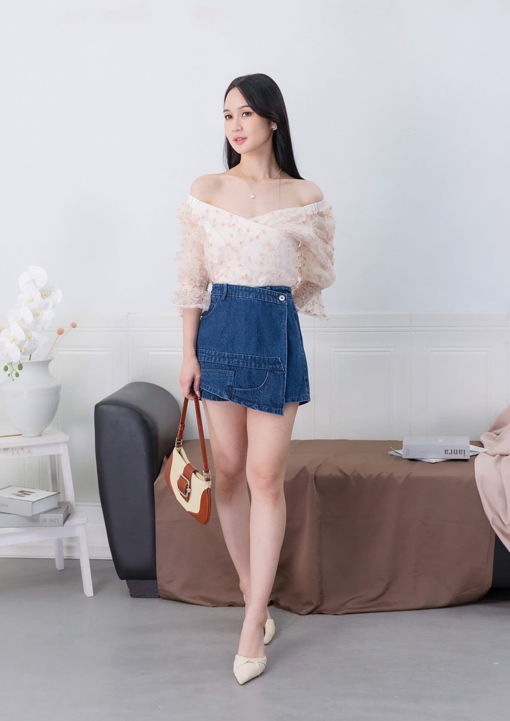 Scarlett Denim Skorts ZJP5004