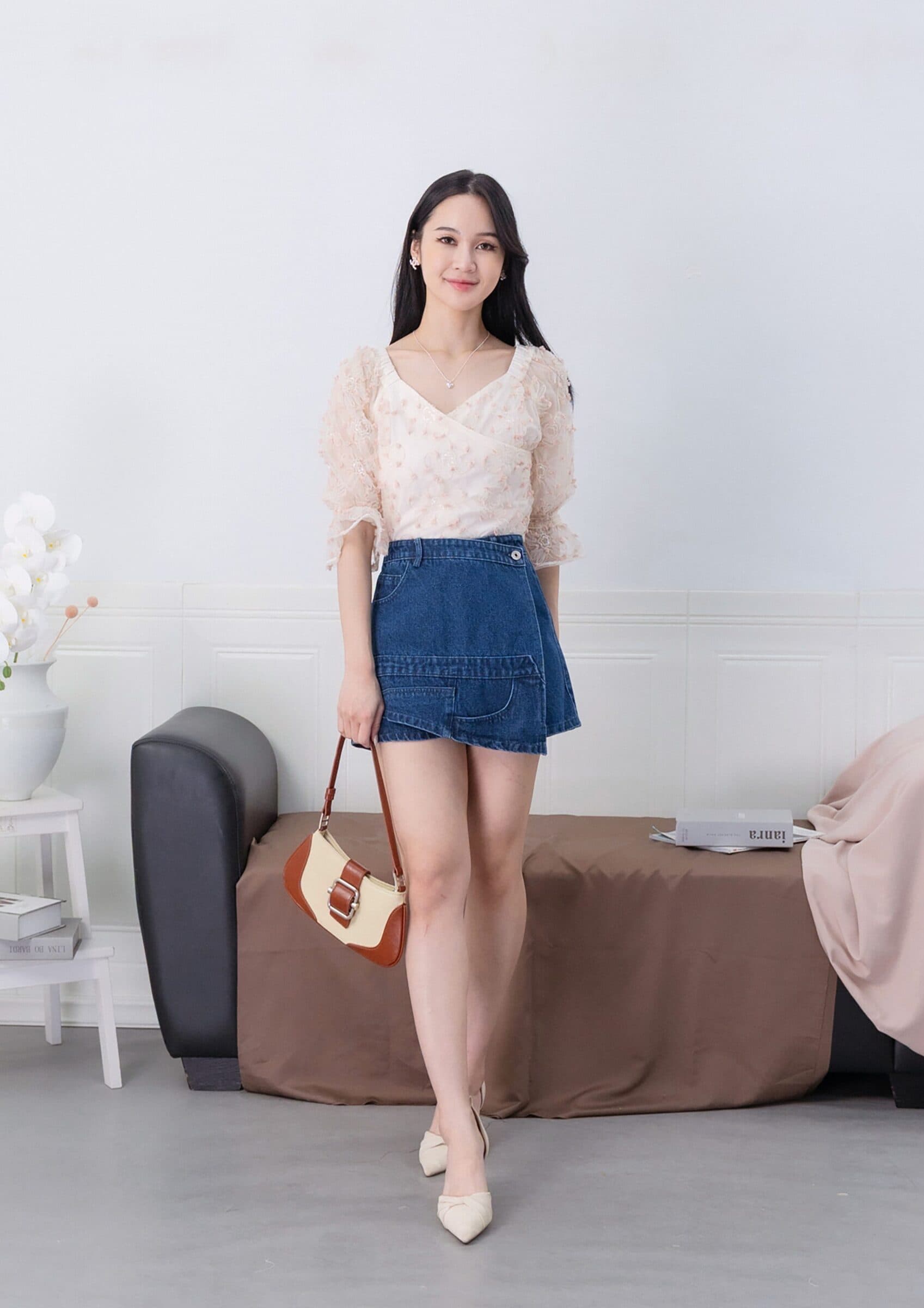 Scarlett Denim Skorts ZJP5004