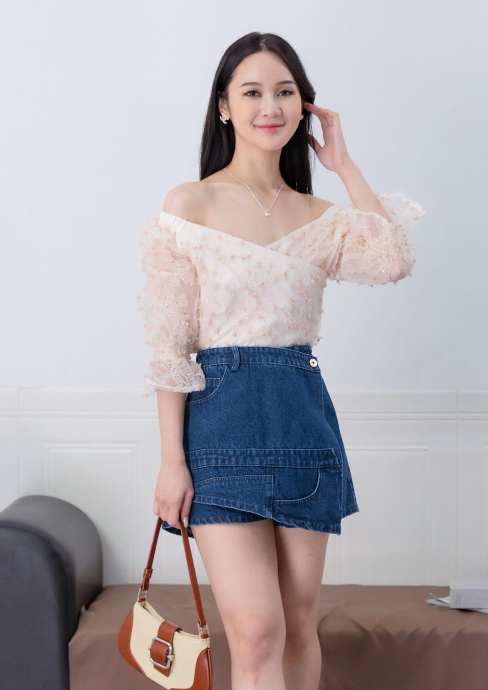 Scarlett Denim Skorts ZJP5004