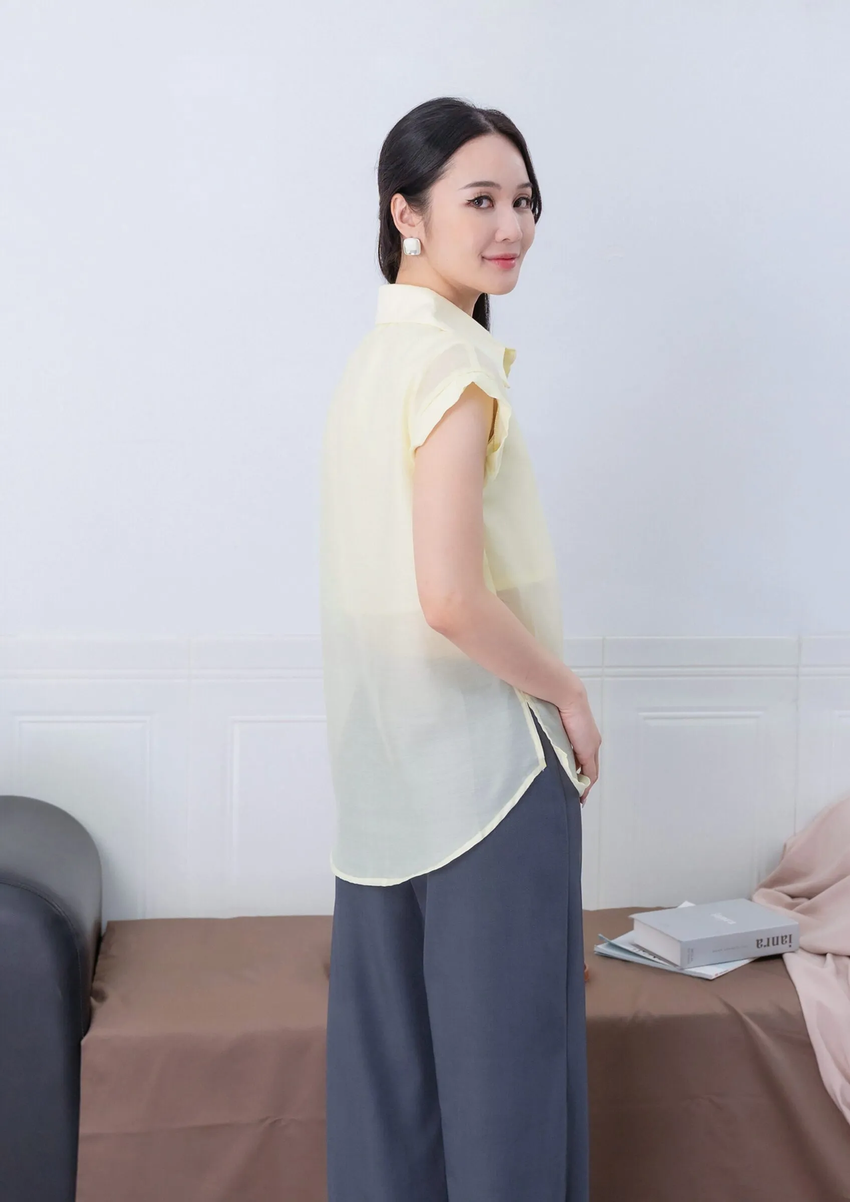 Olga Sheer Organza Shirt ZBP5213