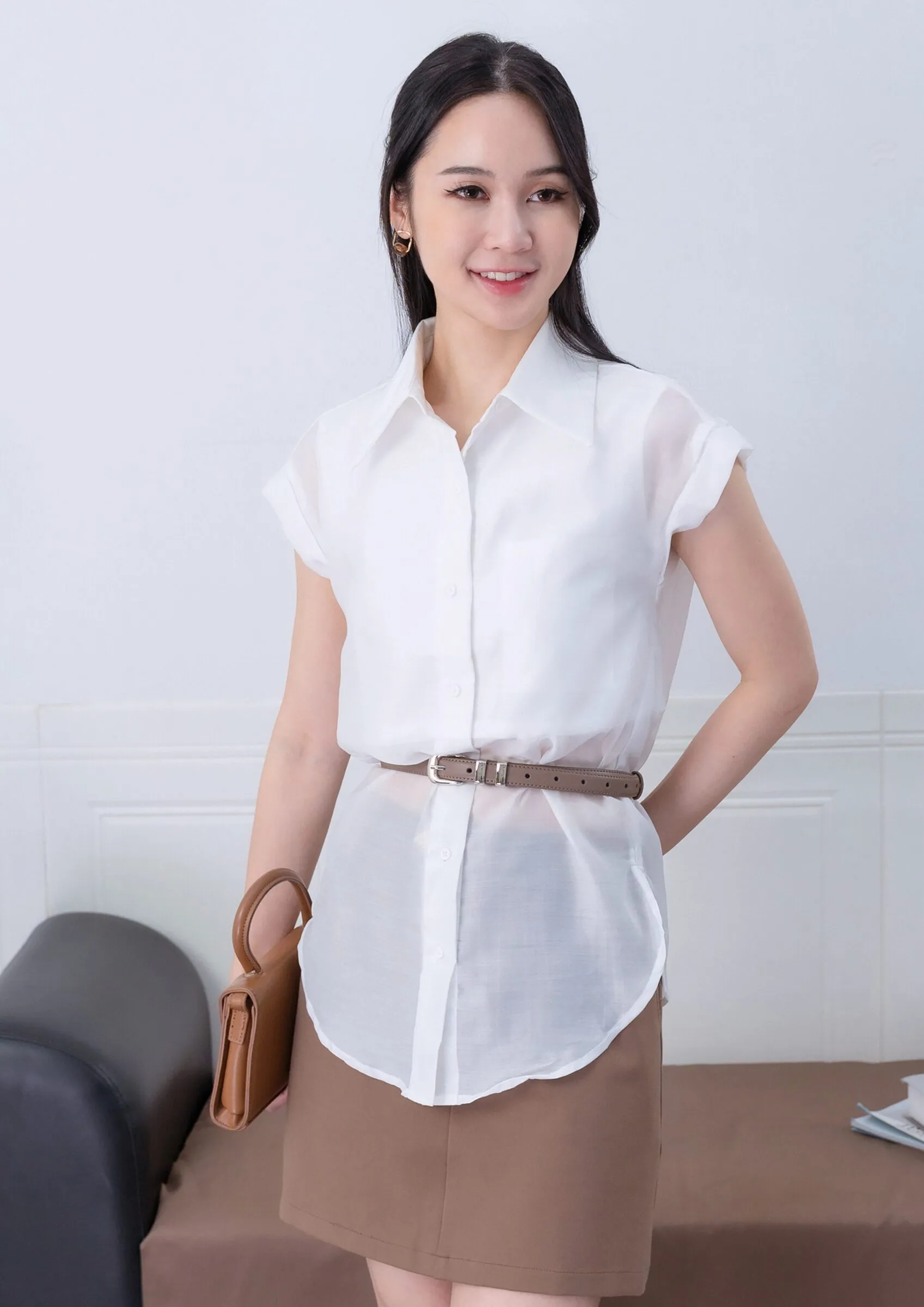 Olga Sheer Organza Shirt ZBP5213