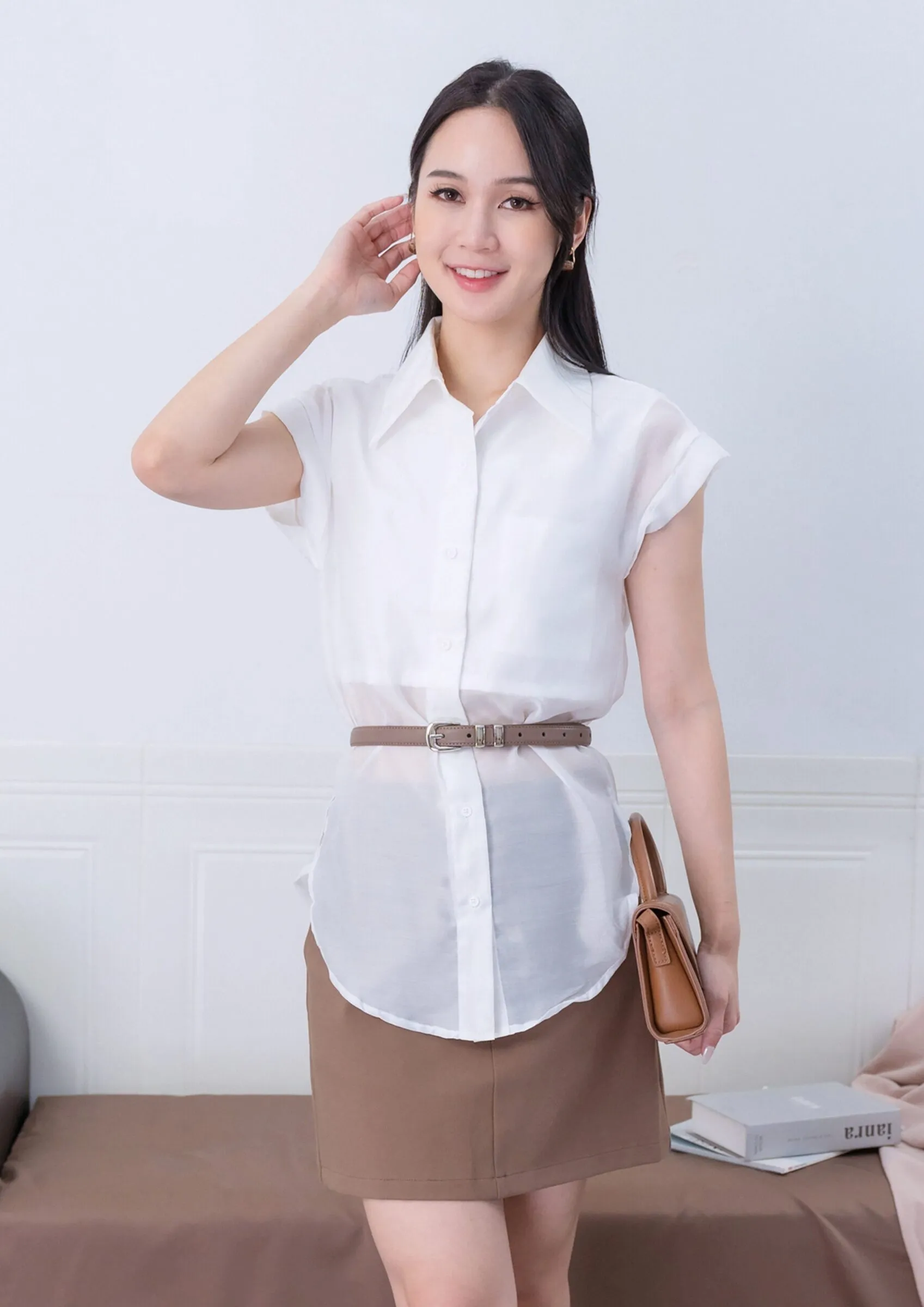 Olga Sheer Organza Shirt ZBP5213