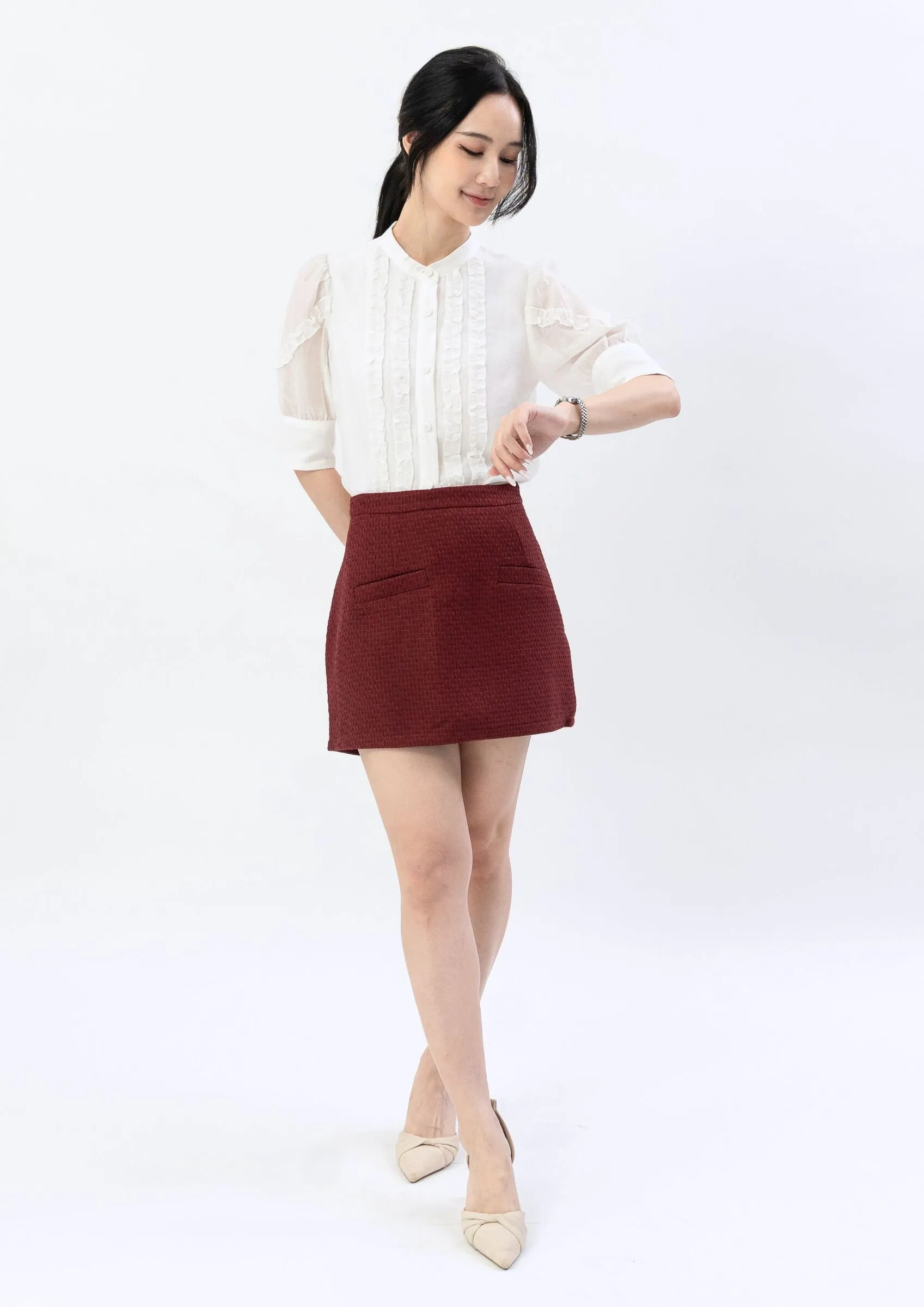 Elegant Organza Blouse ZBP5137